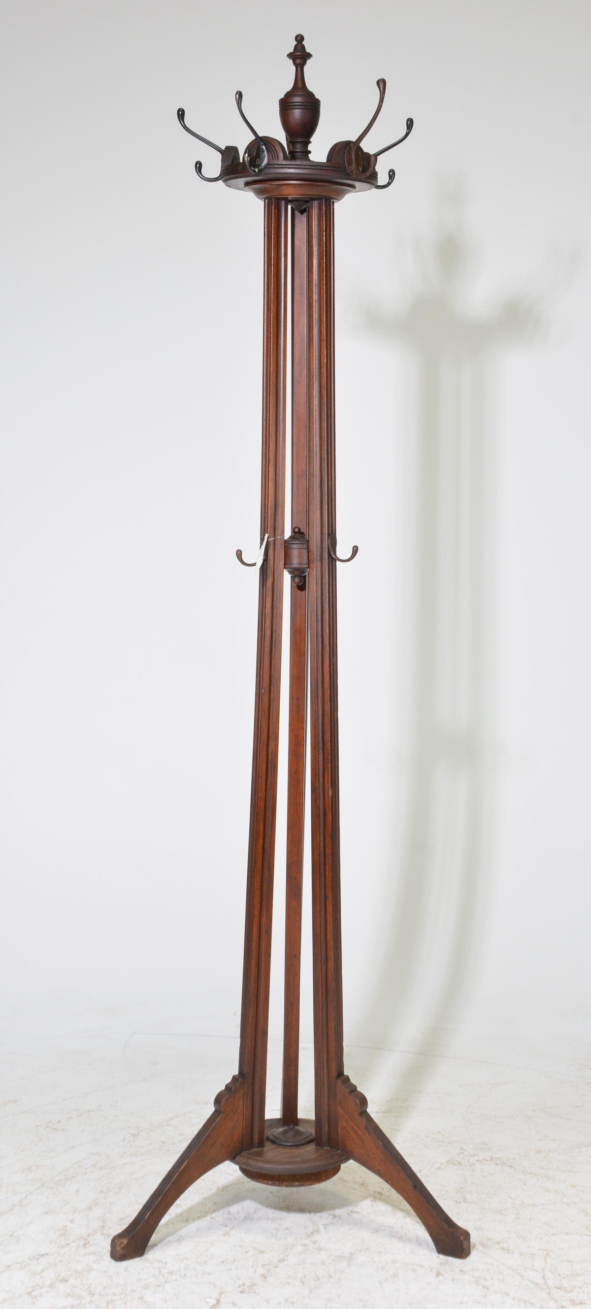 Iron & Oak Walnut Hall Tree (1 of 4)