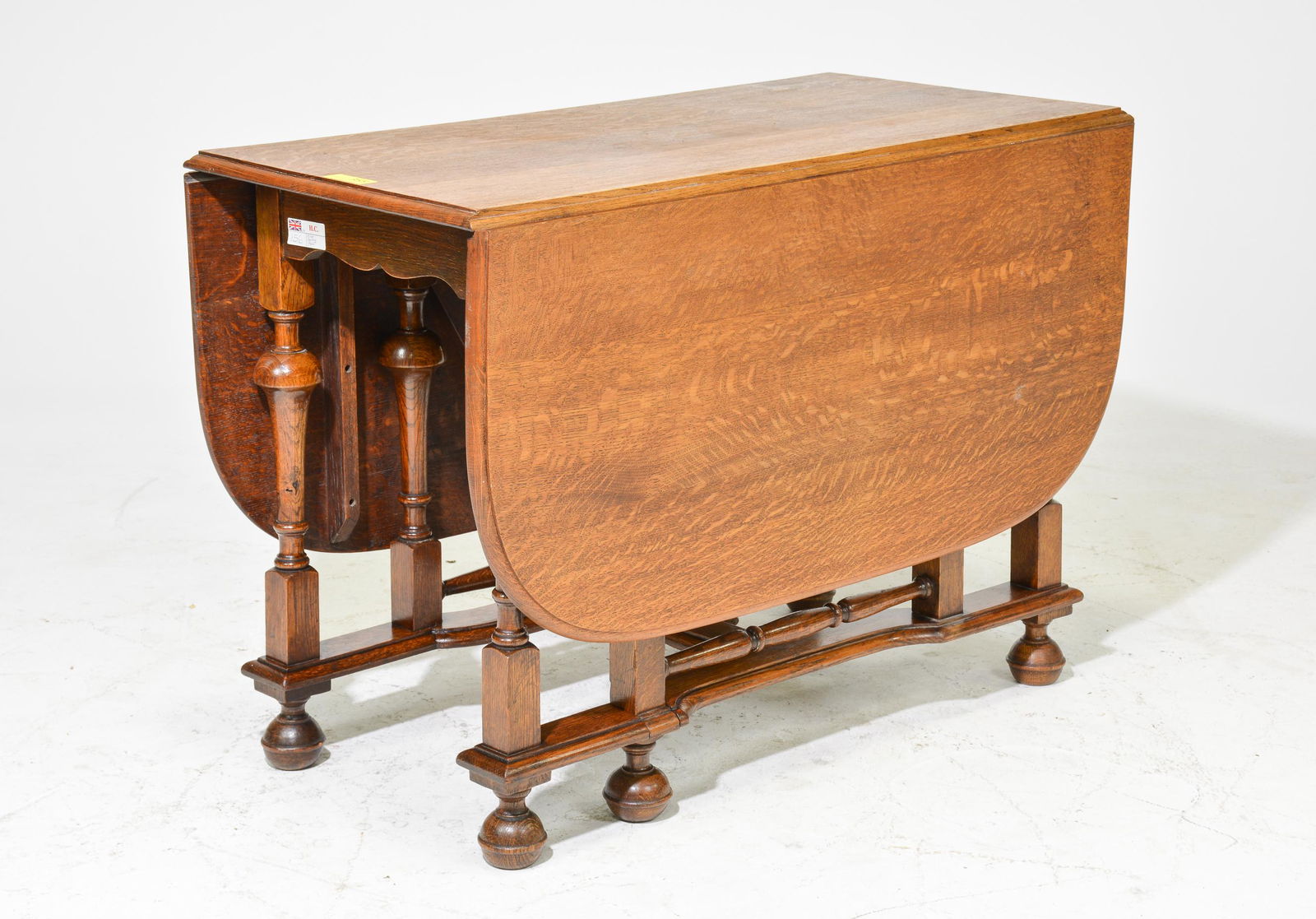 British Oak Drop Leaf Table (1 of 2)