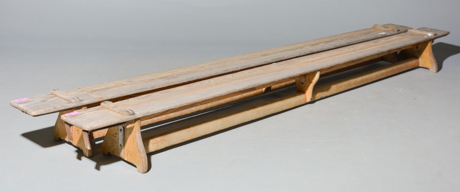 2 Low Rustic Benches (1 of 4)