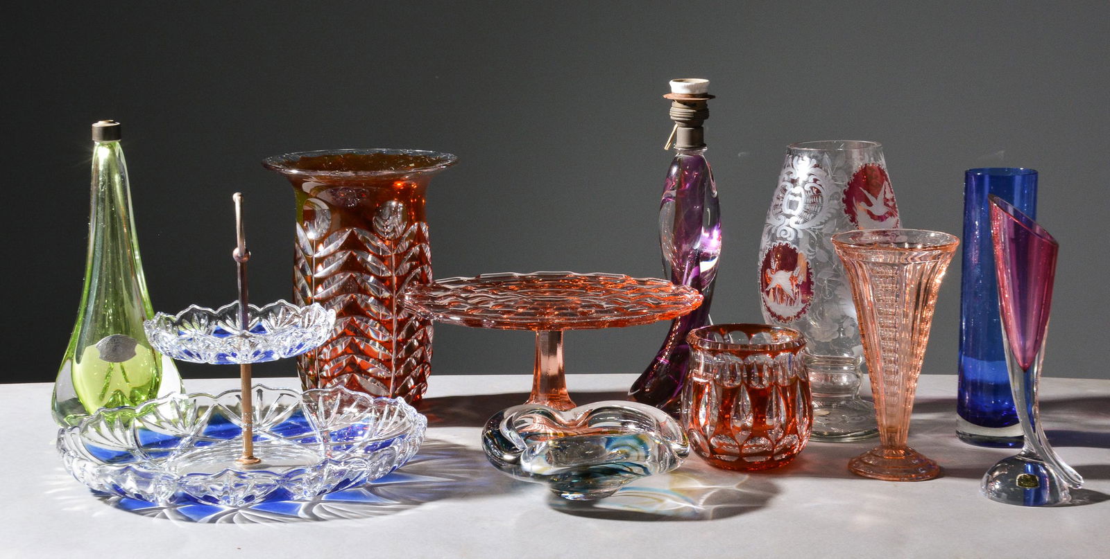 Set Of 11 Pieces Crystal Bowls & Glasses (1 of 7)