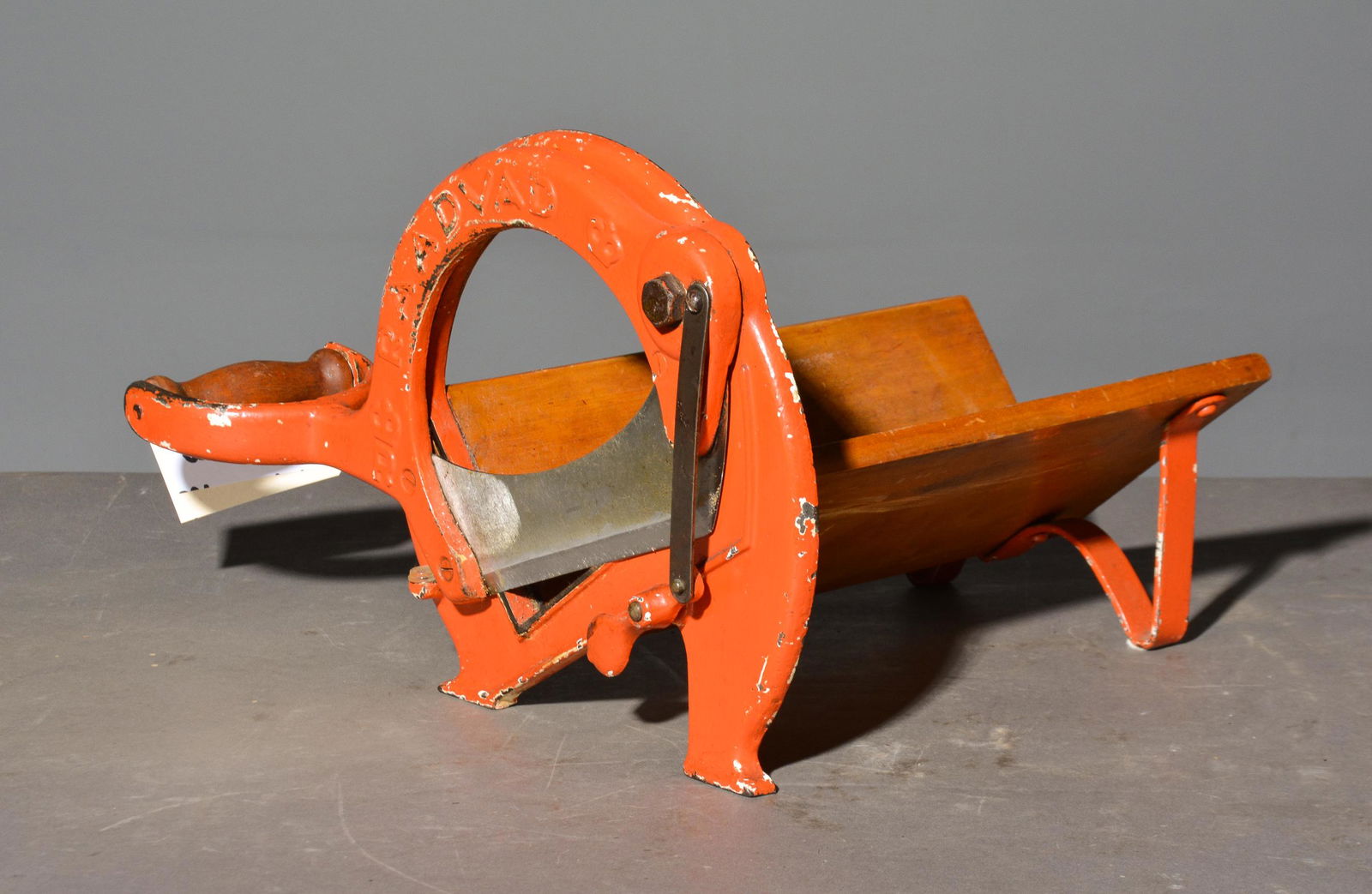 Orange Painted Bread / Cabbage Slicer (1 of 3)