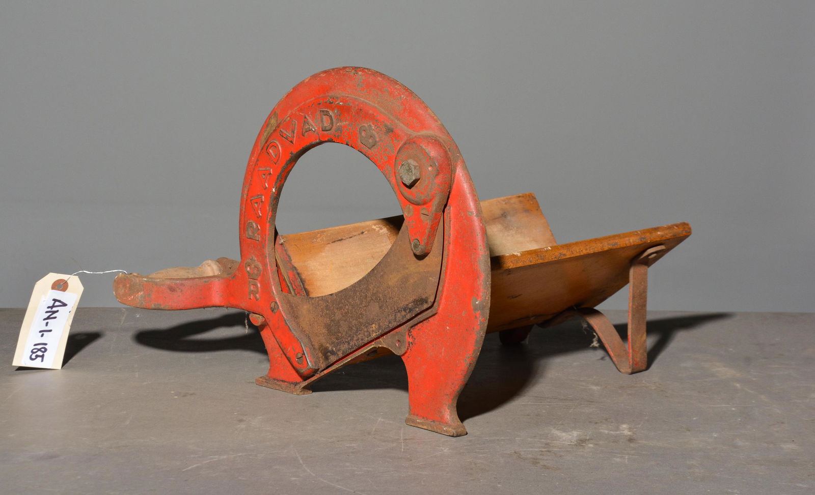 Red Painted Bread / Cabbage Slicer (1 of 3)