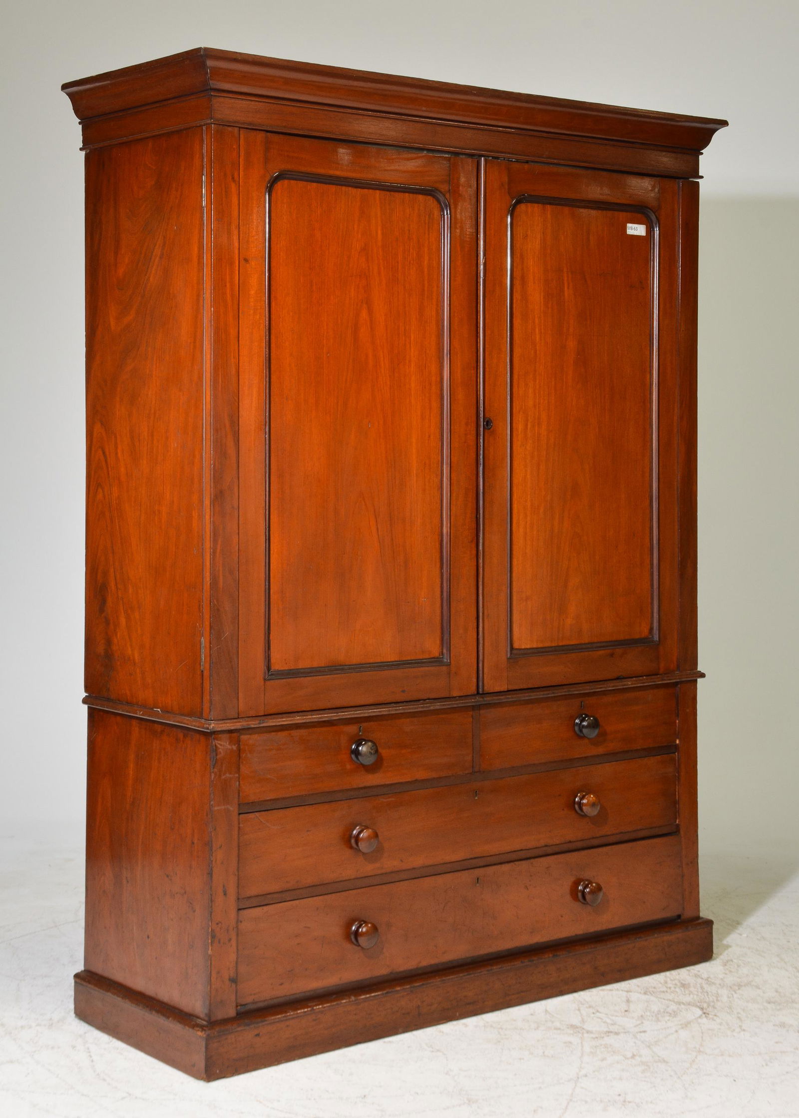 British Mahogany Linen Press (1 of 5)