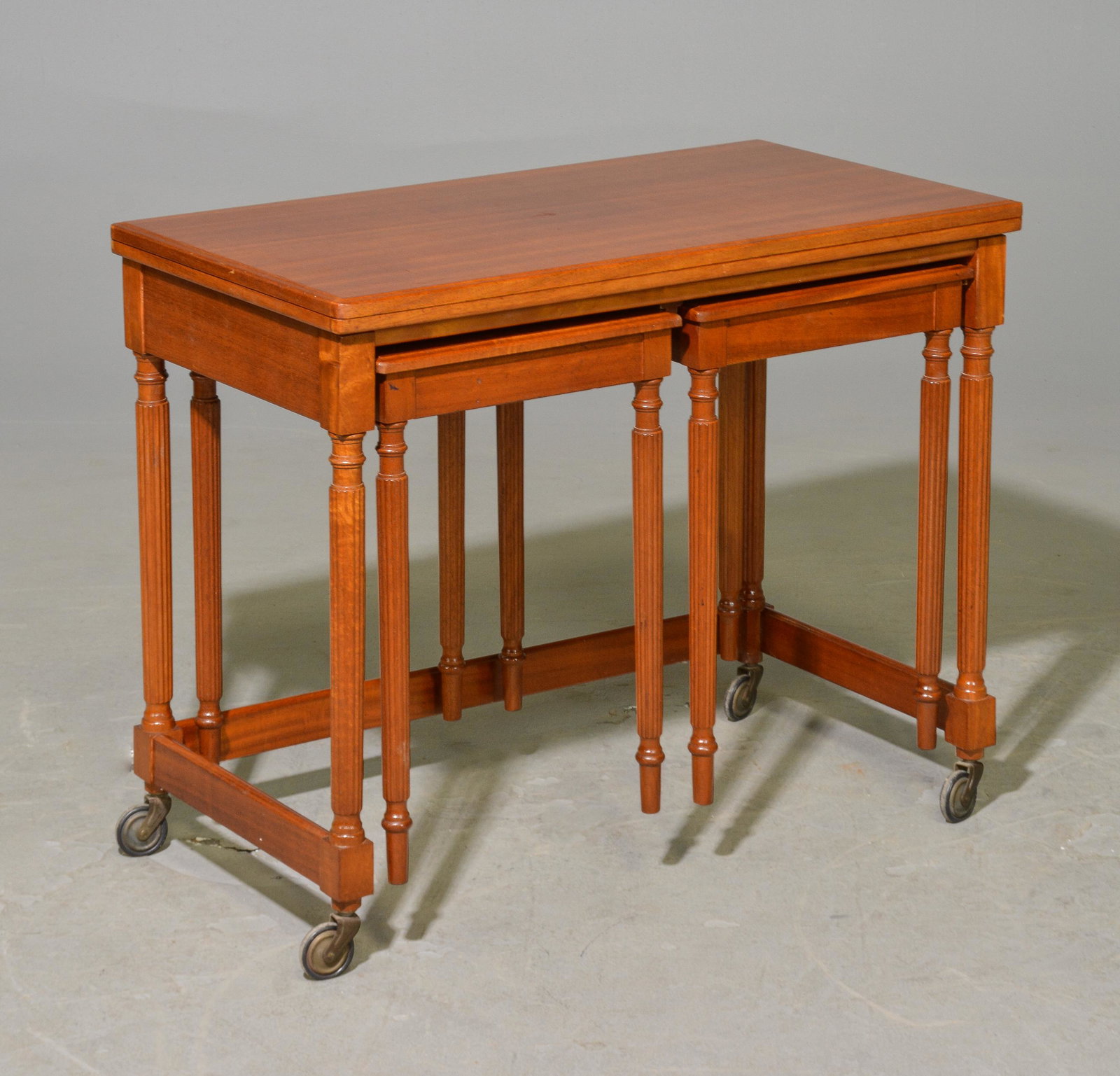 Flip Top Nest Of 3 Tables By McIntosh: Flip Top Nest Of 3 Tables By McIntosh - 23 in tall x 32 x 30