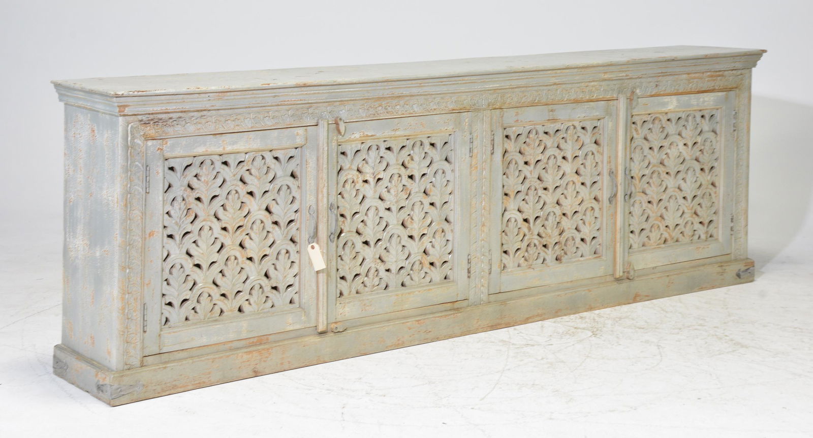 New Item, Gray Heavy Painted Long Sideboard (1 of 4)