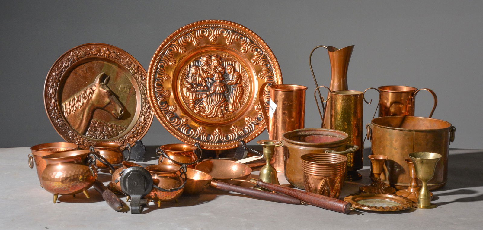 25 Copper Pieces, Plates, Pitchers & Cups Etc. (1 of 5)