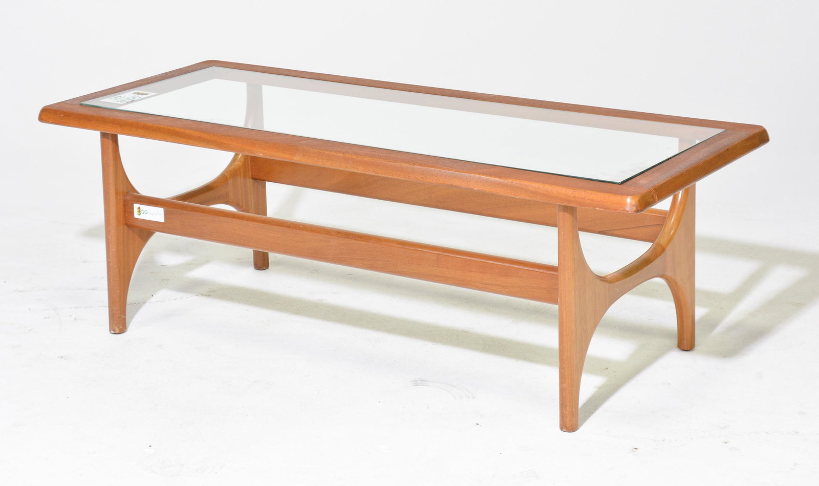 Mid Century Glass Top Coffee Table - Stonehill (1 of 3)