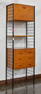 Single Bay Mid Century Wall Unit / System by Ladderax