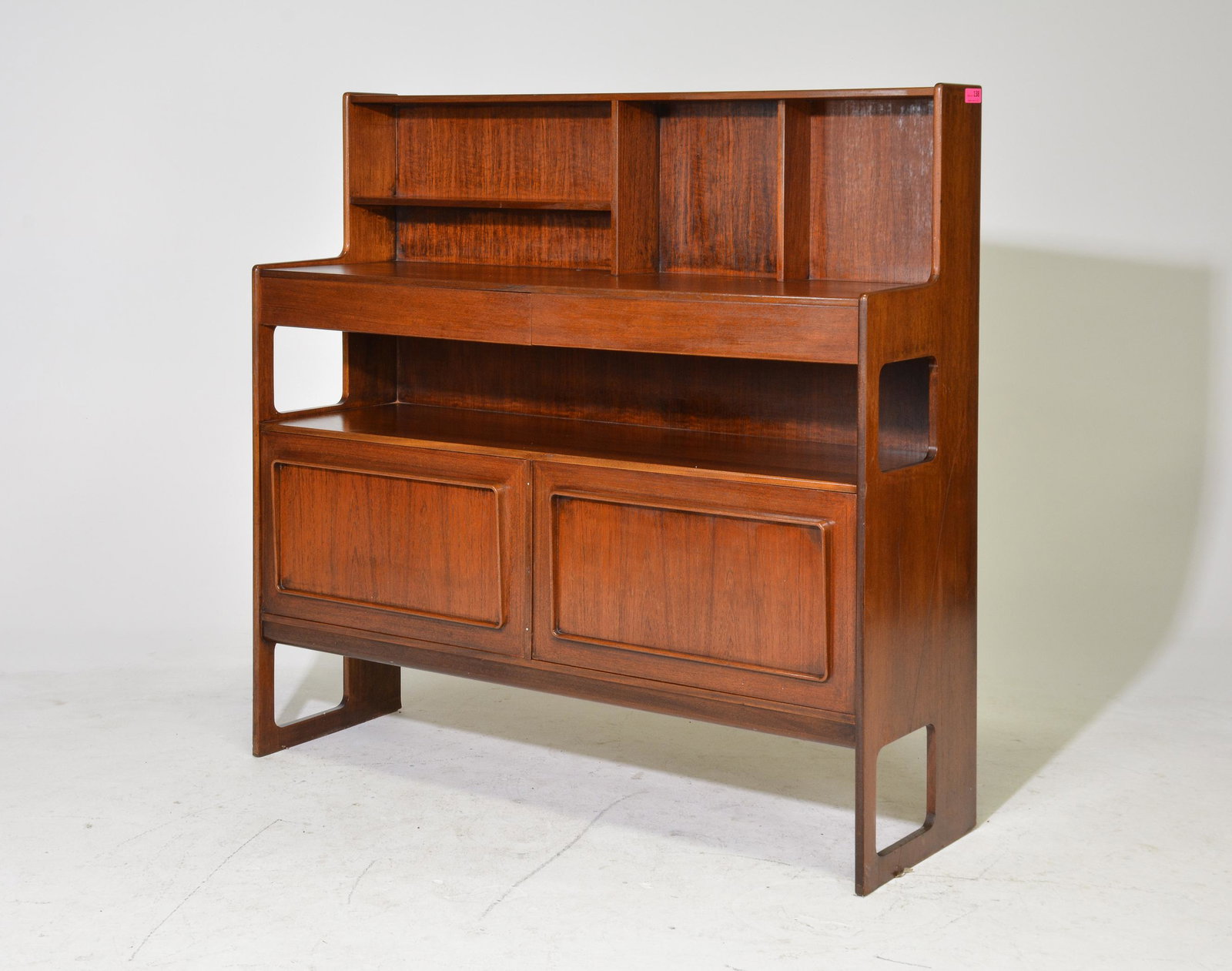 Mid Century Modern Cocktail/Sideboard By McIntosh: Danish Modern Style Cocktail/Sideboard By McIntosh - 55 in tall x 58 x 18
