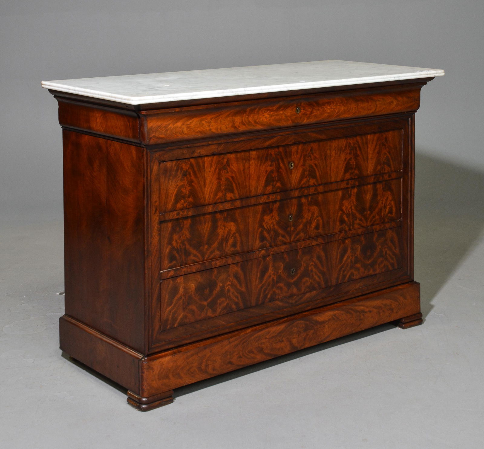 Louis Philippe Style Marble Top Commode (1 of 6)