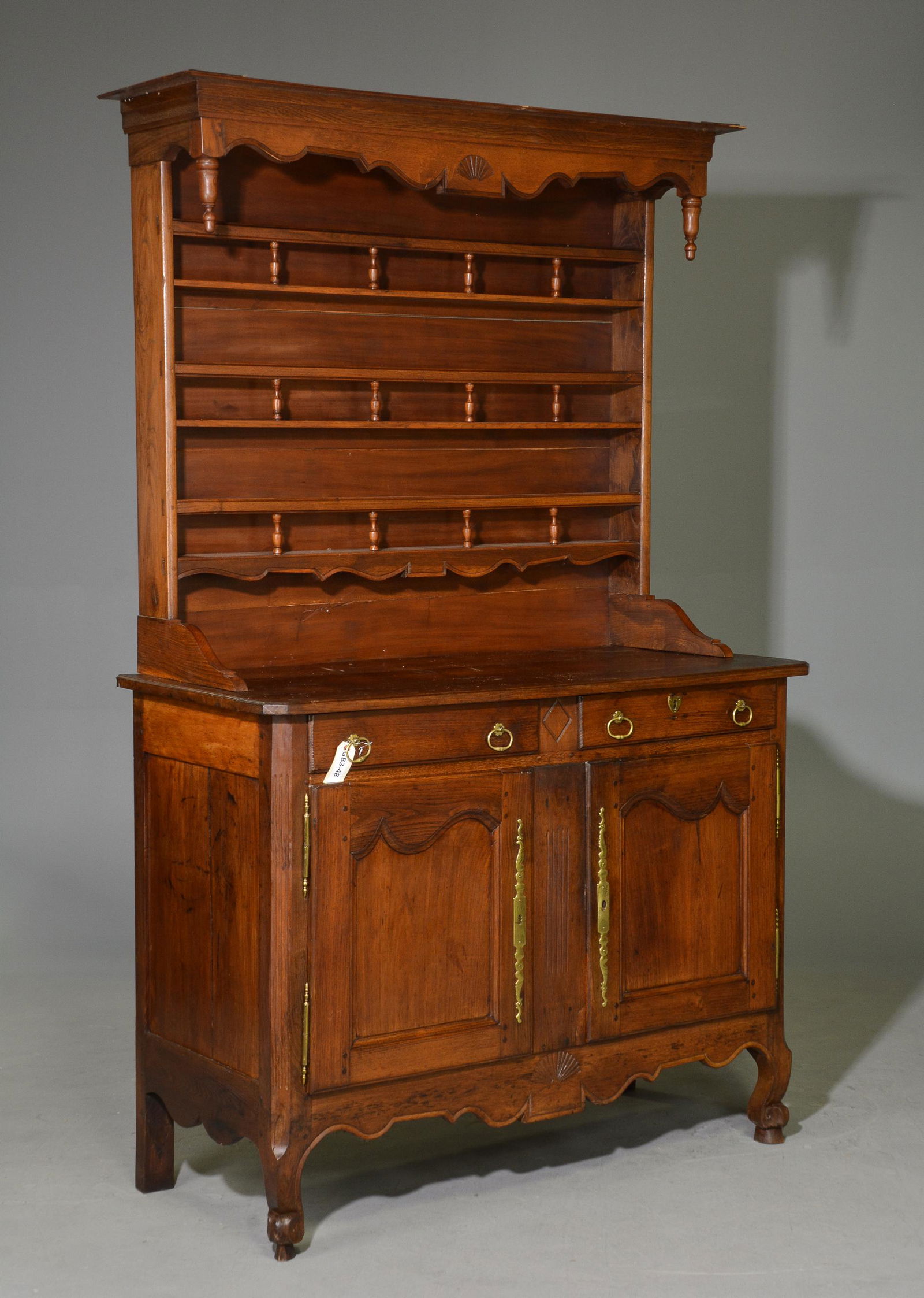 Louis XV Style Oak Plate Rack Dresser (1 of 3)