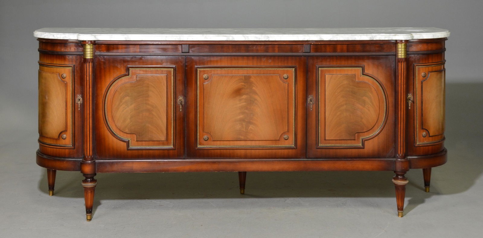 Louis XVI Style White Marble Top Sideboard (1 of 6)