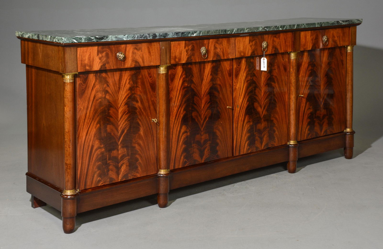 Large Empire Style 4 Door Sideboard (1 of 8)