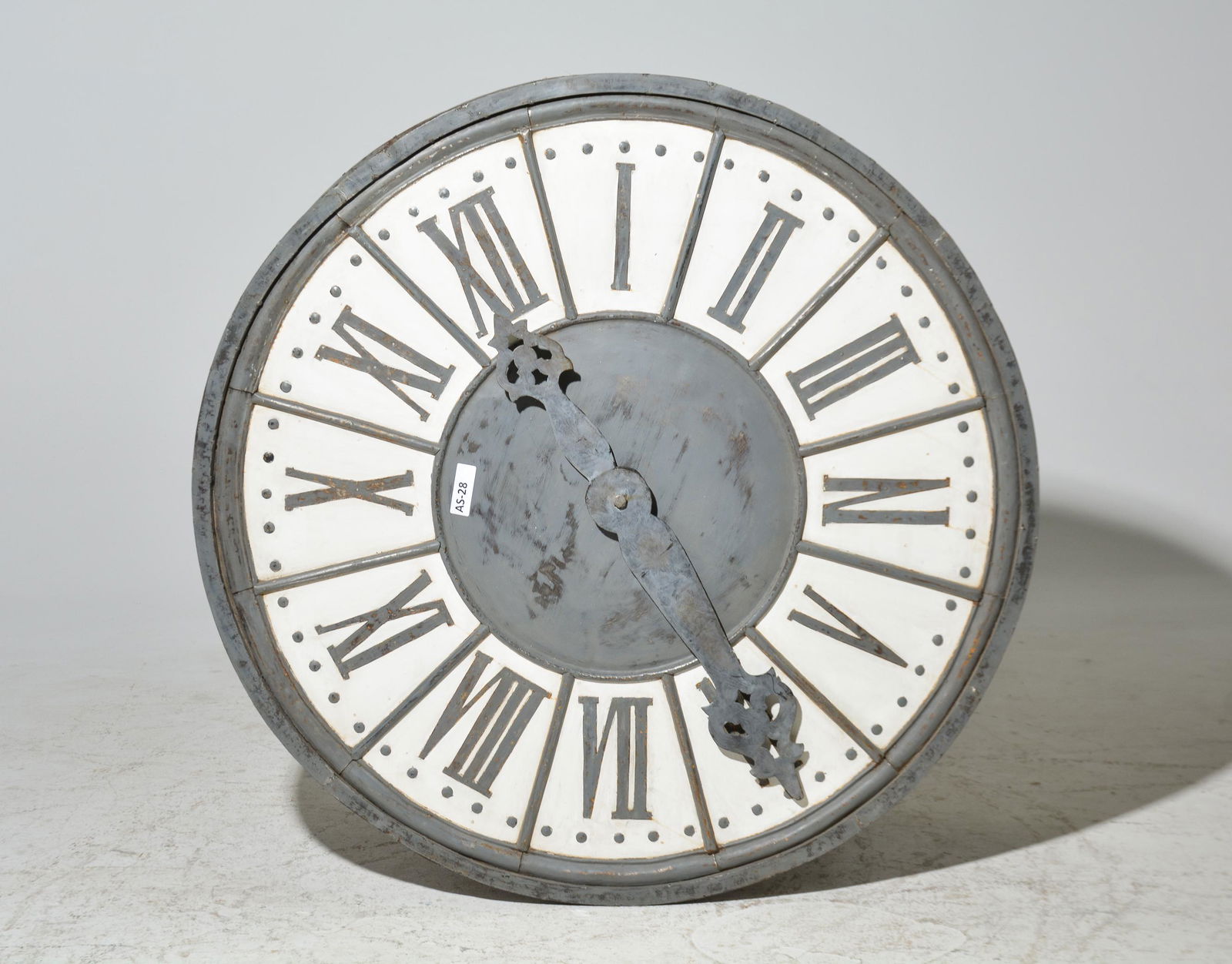 Large Wood / Metal Clock (1 of 2)