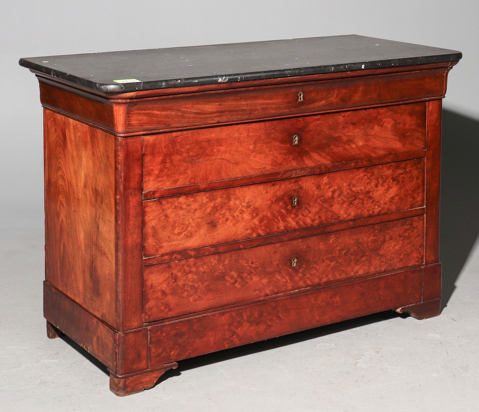 Louis Philippe Style Marble Top Commode / Chest (1 of 7)