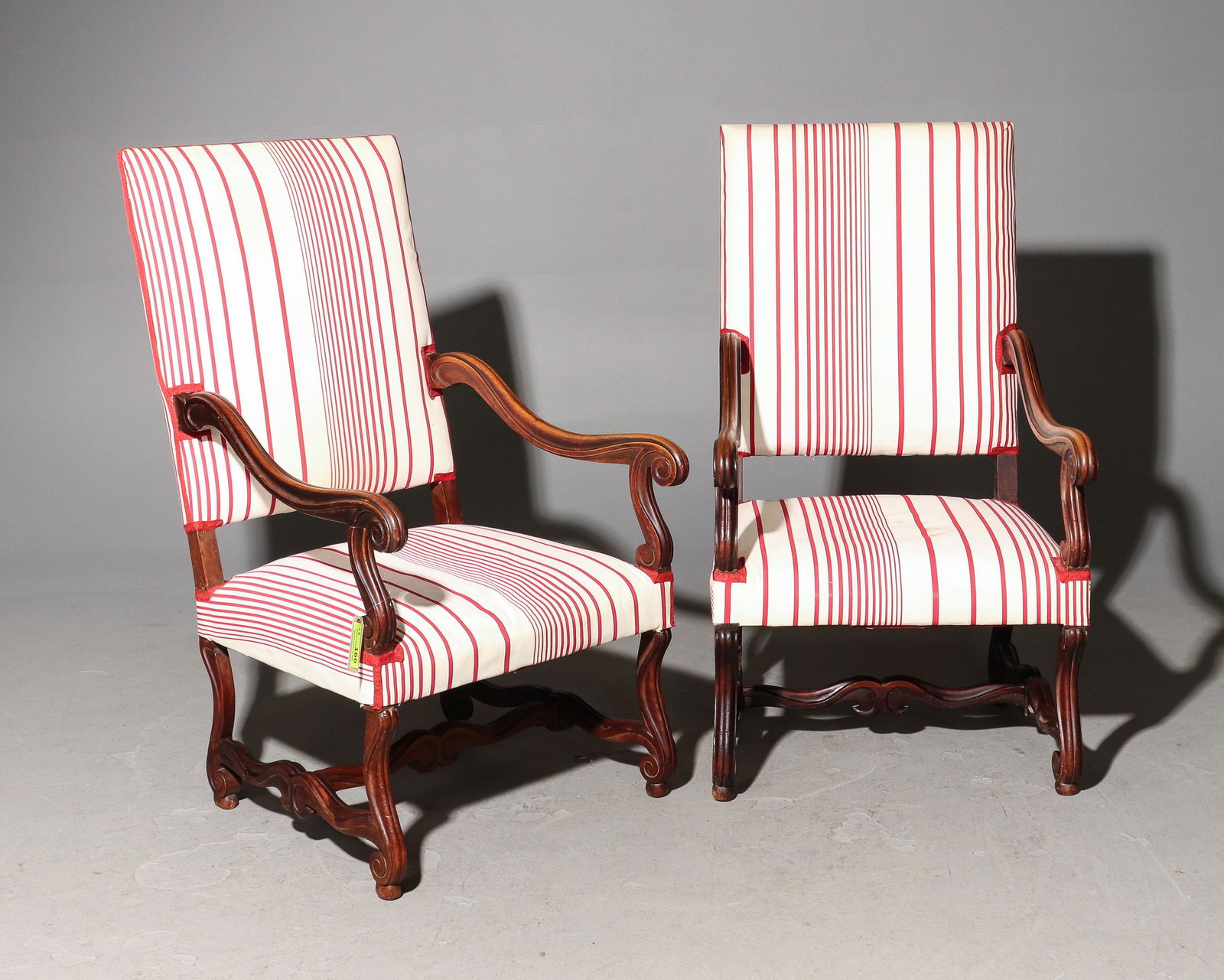 2 French Oak Fireside Arm Chairs (1 of 4)