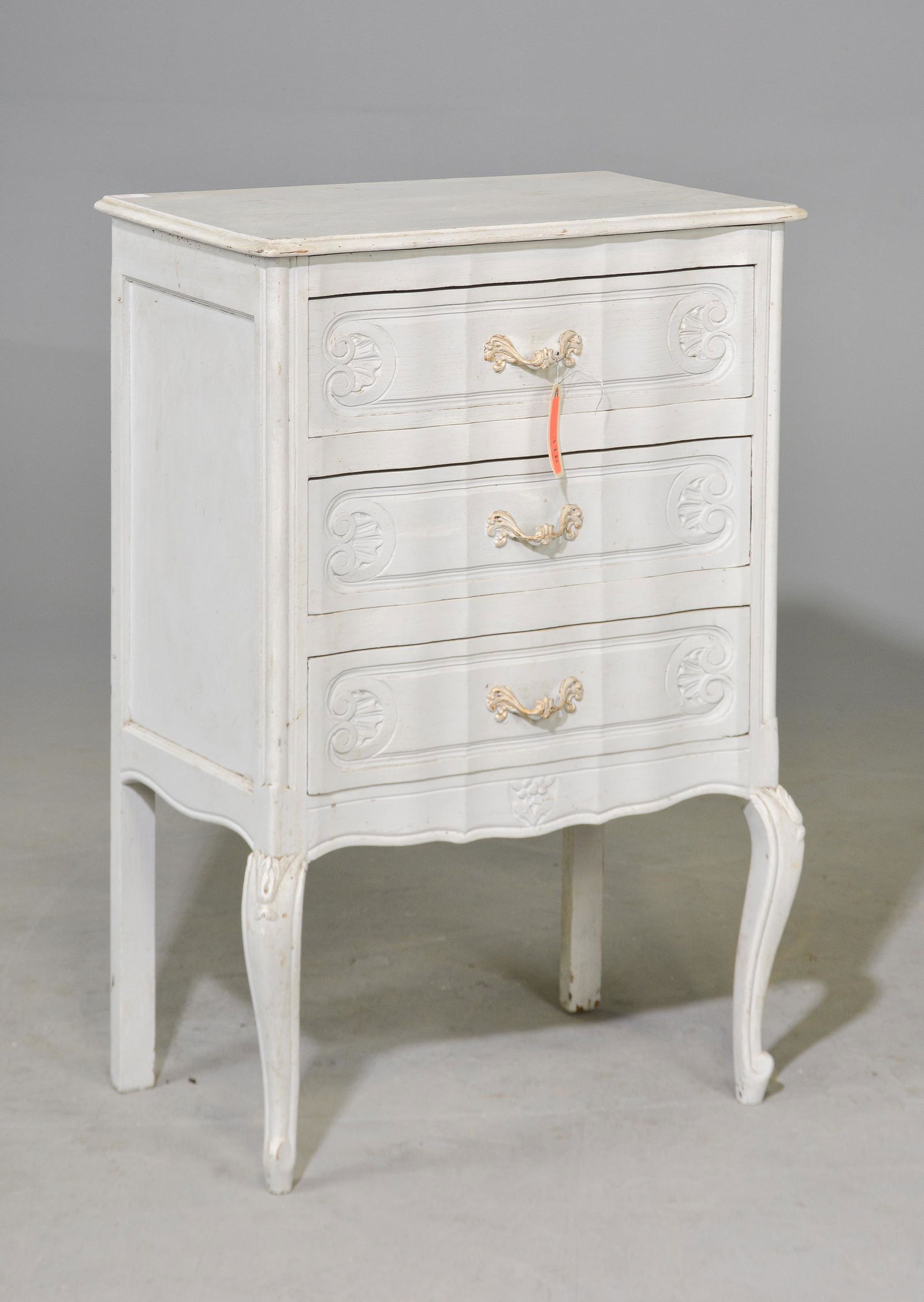 Louis XV Style Painted 3 Drawer Chest (1 of 3)
