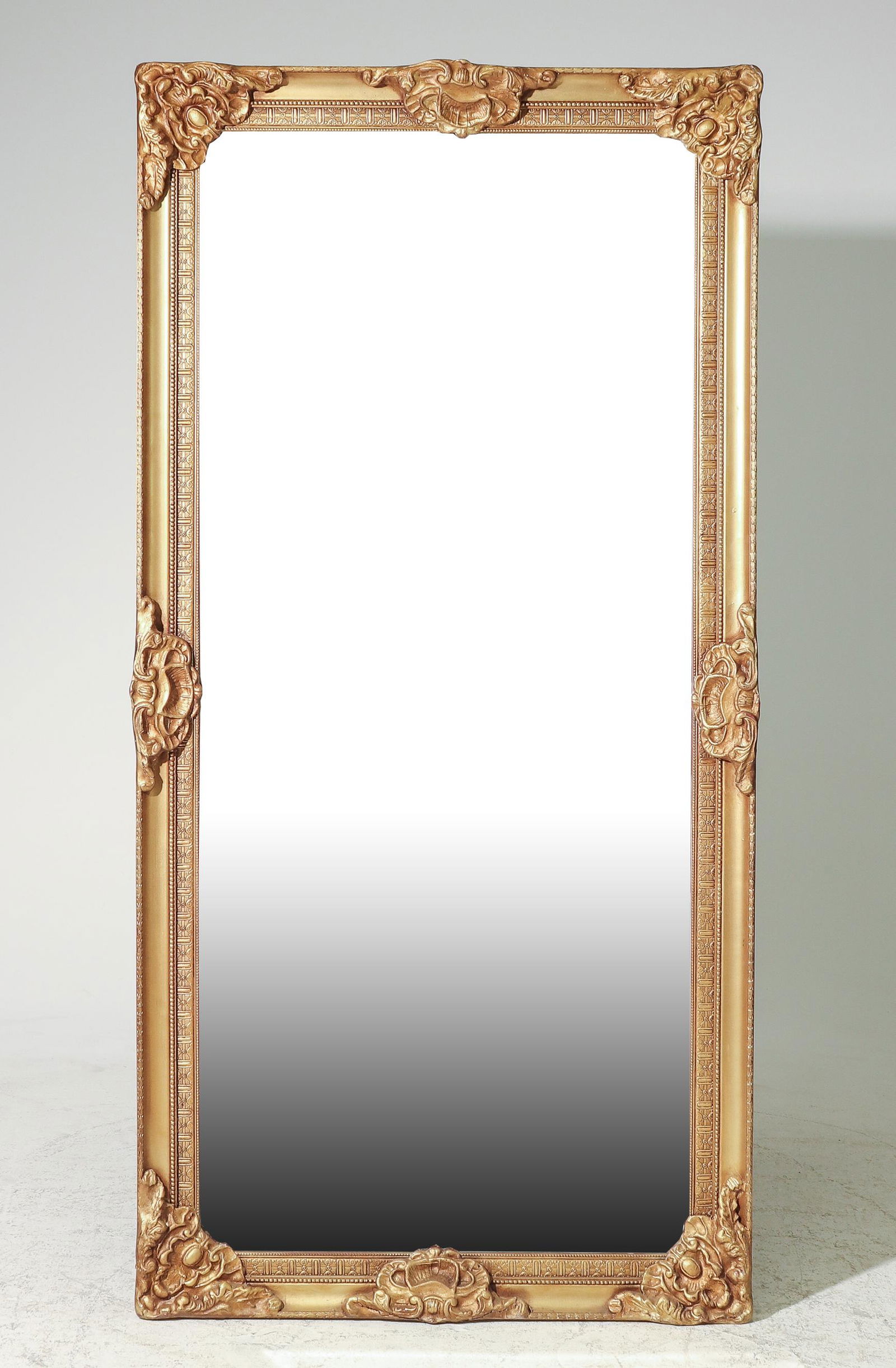 French Replica Gold Framed Beveled Mirror (1 of 4)