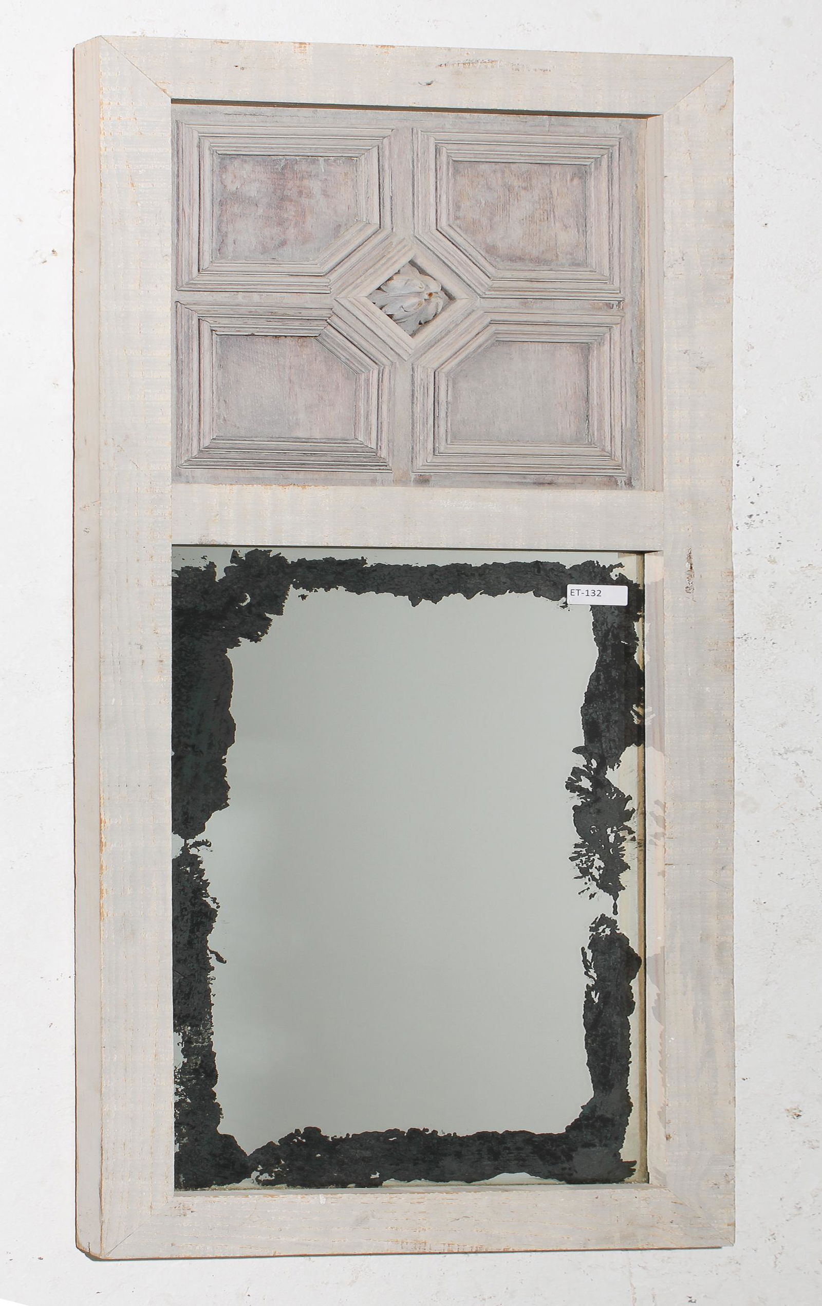 Painted Trumeau Style Mirror (1 of 4)