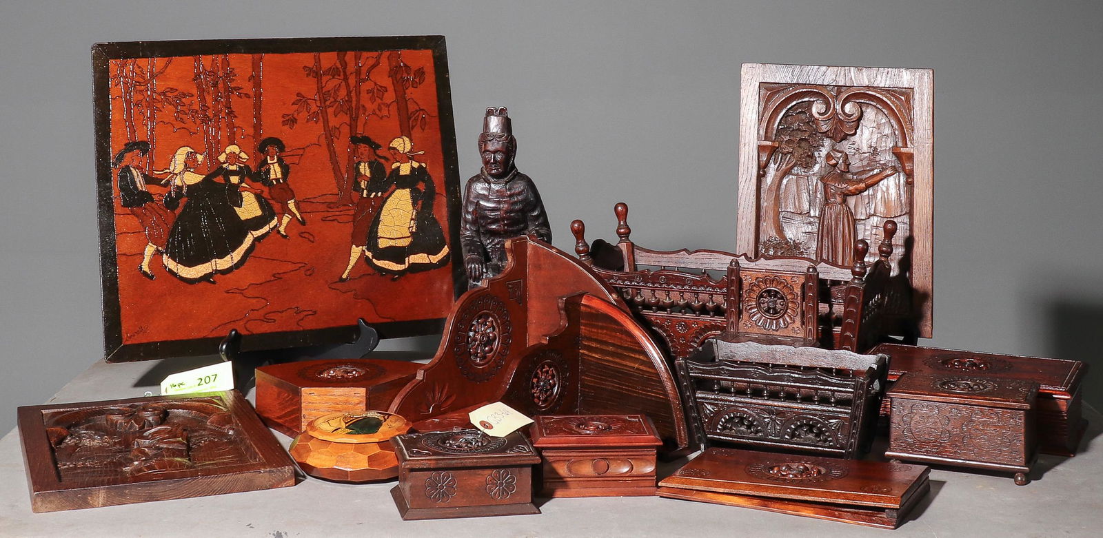 16pcs Assorted Breton Style Boxes, Shelves, Etc. (1 of 6)