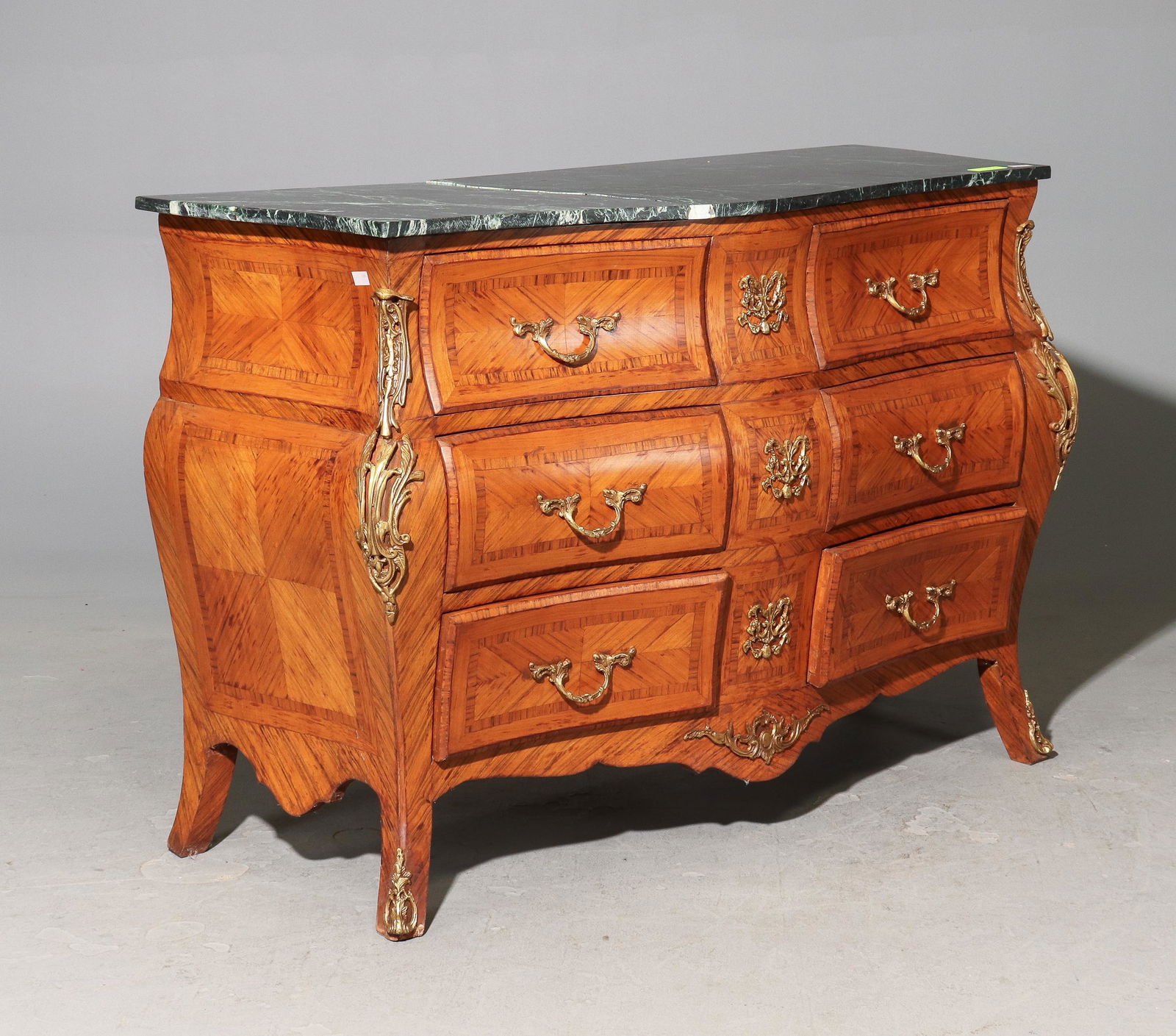 French Replica Green Marble Top Chest (1 of 8)