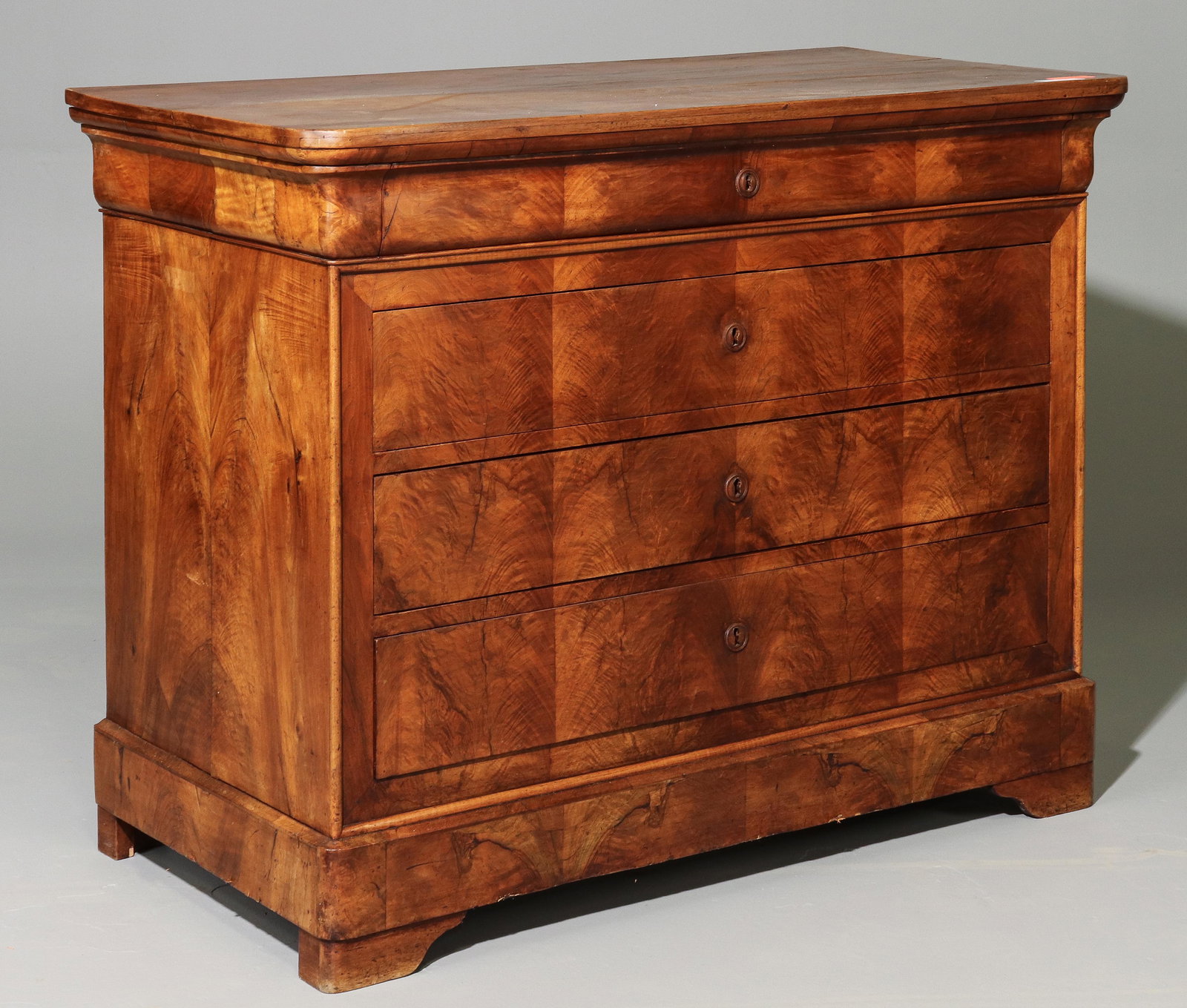 Louis Philippe Style Walnut Commode / Chest (1 of 4)