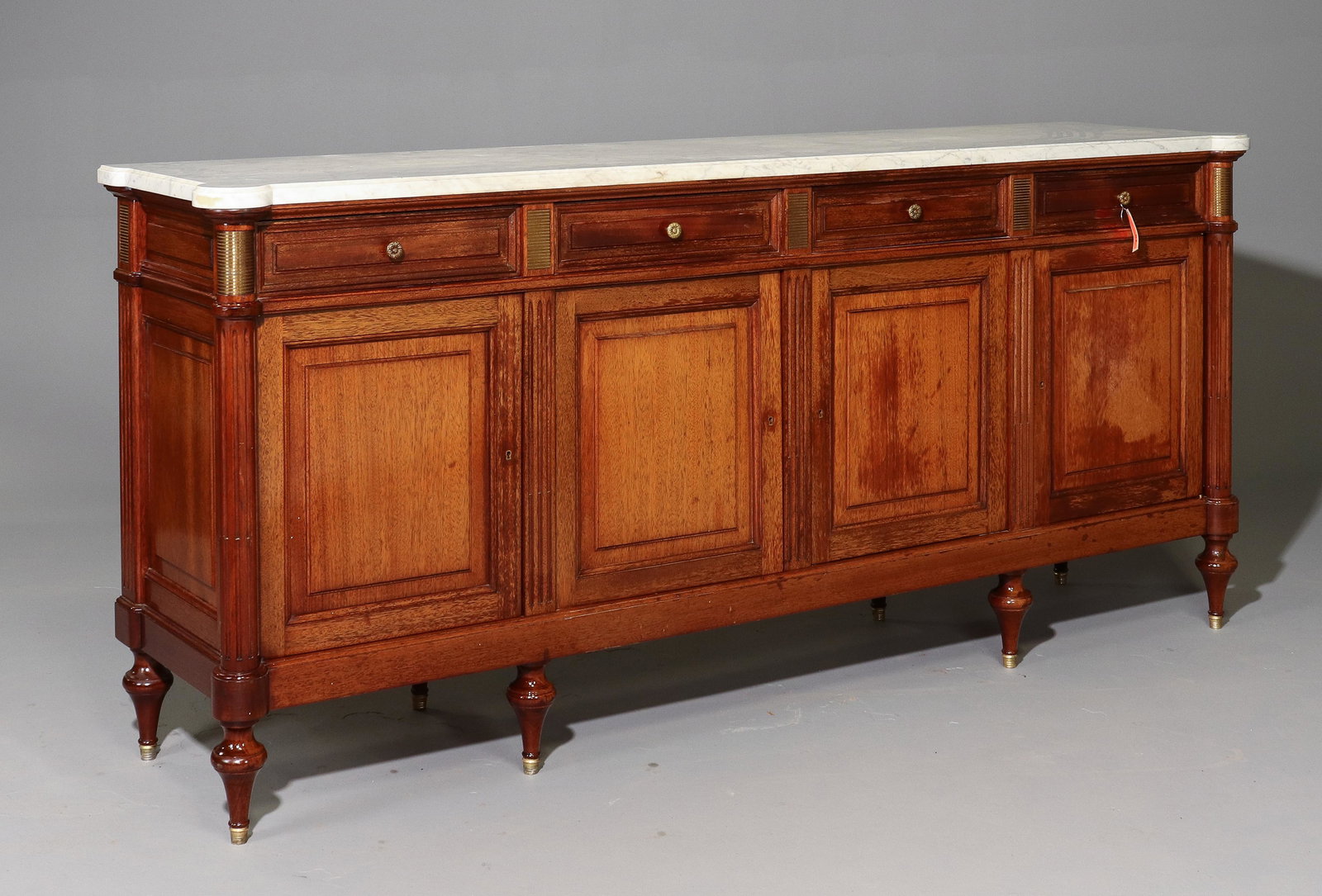 Louis XVI Style Marble Top Sideboard / Enfilade (1 of 6)