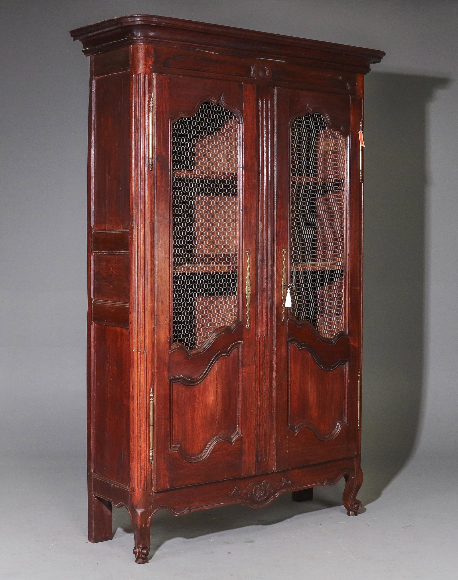 Louis XV Style 19th Century Grilled Door Bookcase (1 of 5)