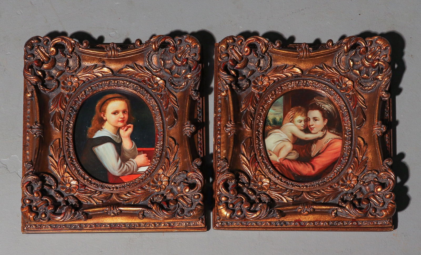 2 Gold Ornate Framed Portraits (1 of 4)