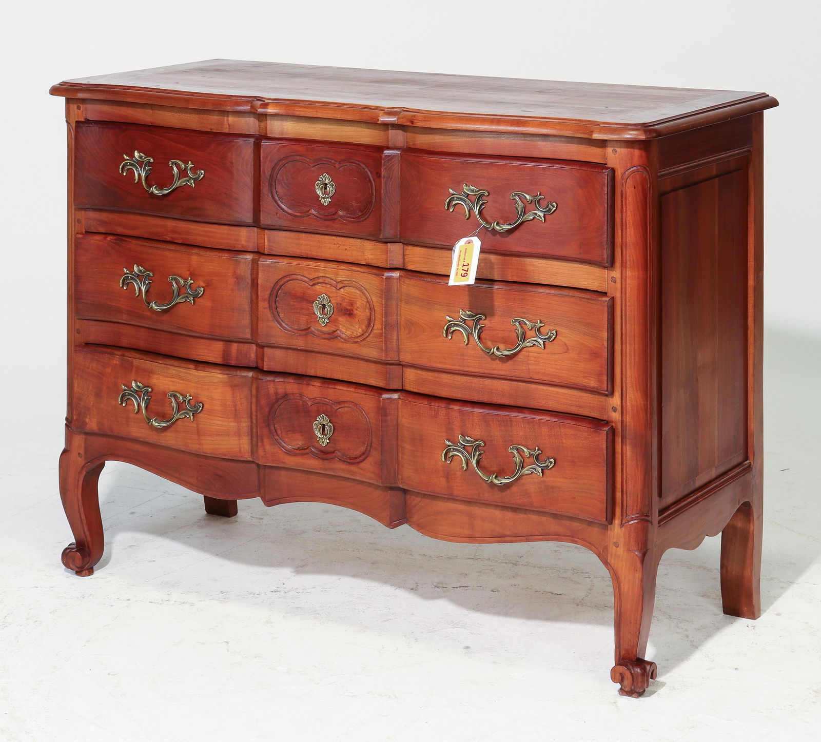 French Regency Style Cherry Arbellette Chest (1 of 4)