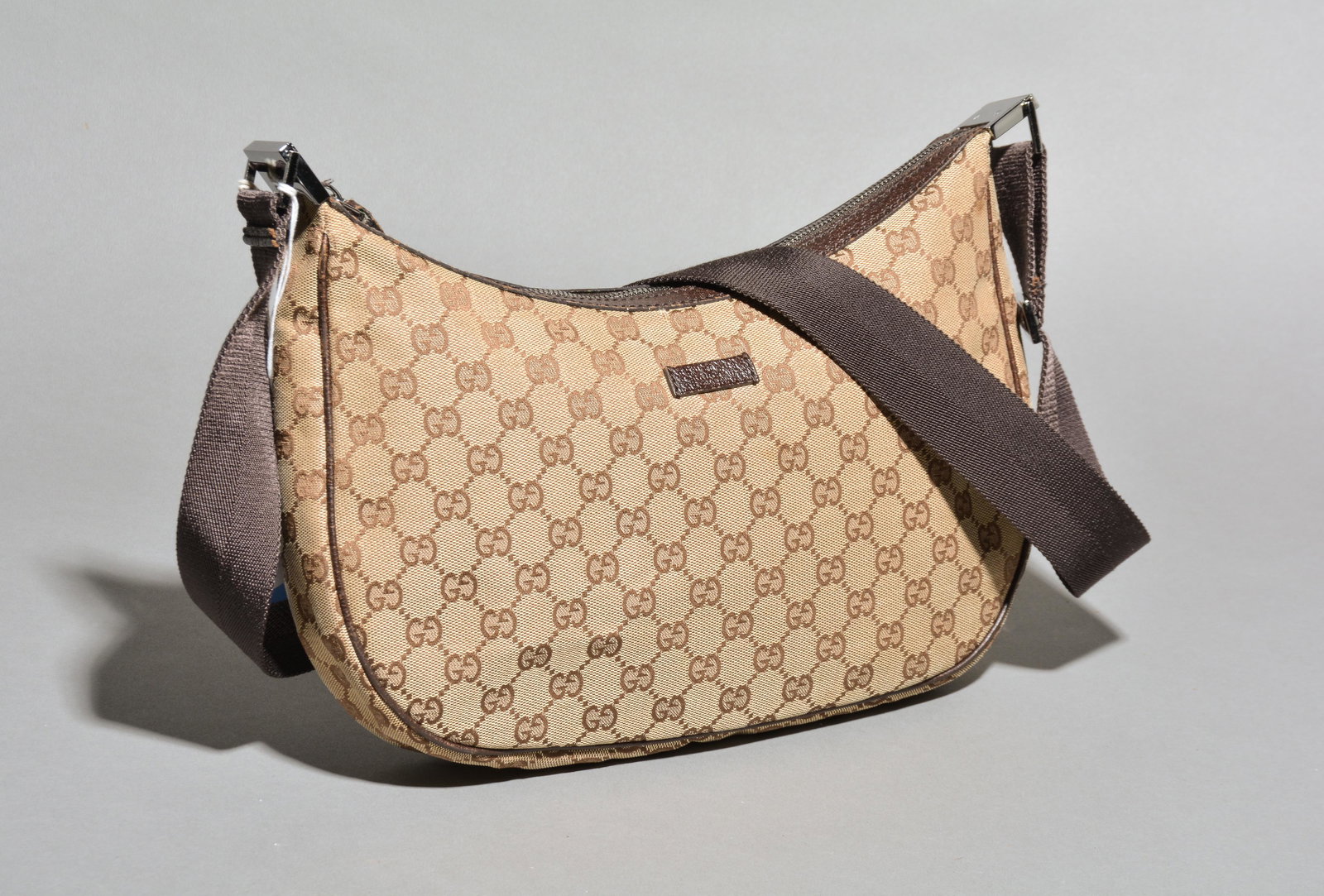 Gucci Round Messenger Bag  - Beige/Dark Brown Monogram (1 of 6)