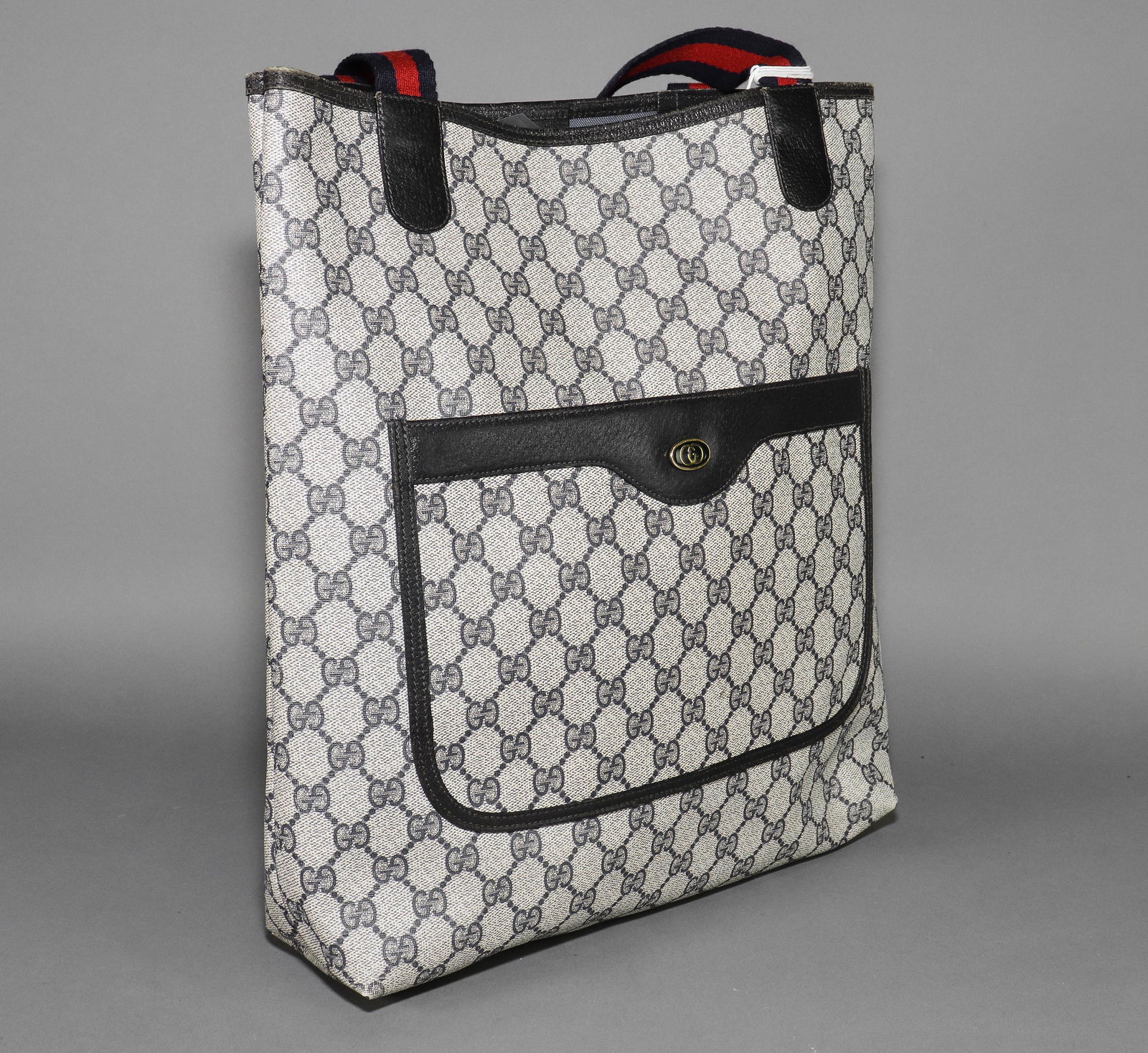 Gucci Accessory Collection Web Tote  - Beige/Navy (1 of 4)