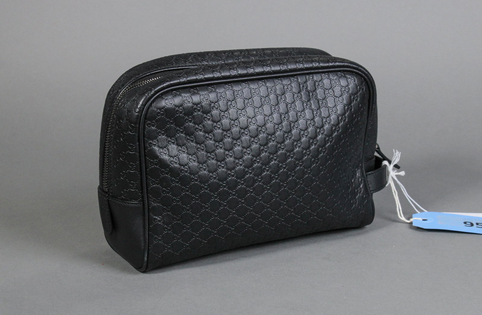 Gucci Toiletry Case  in Black Microguccissima Leather (1 of 5)