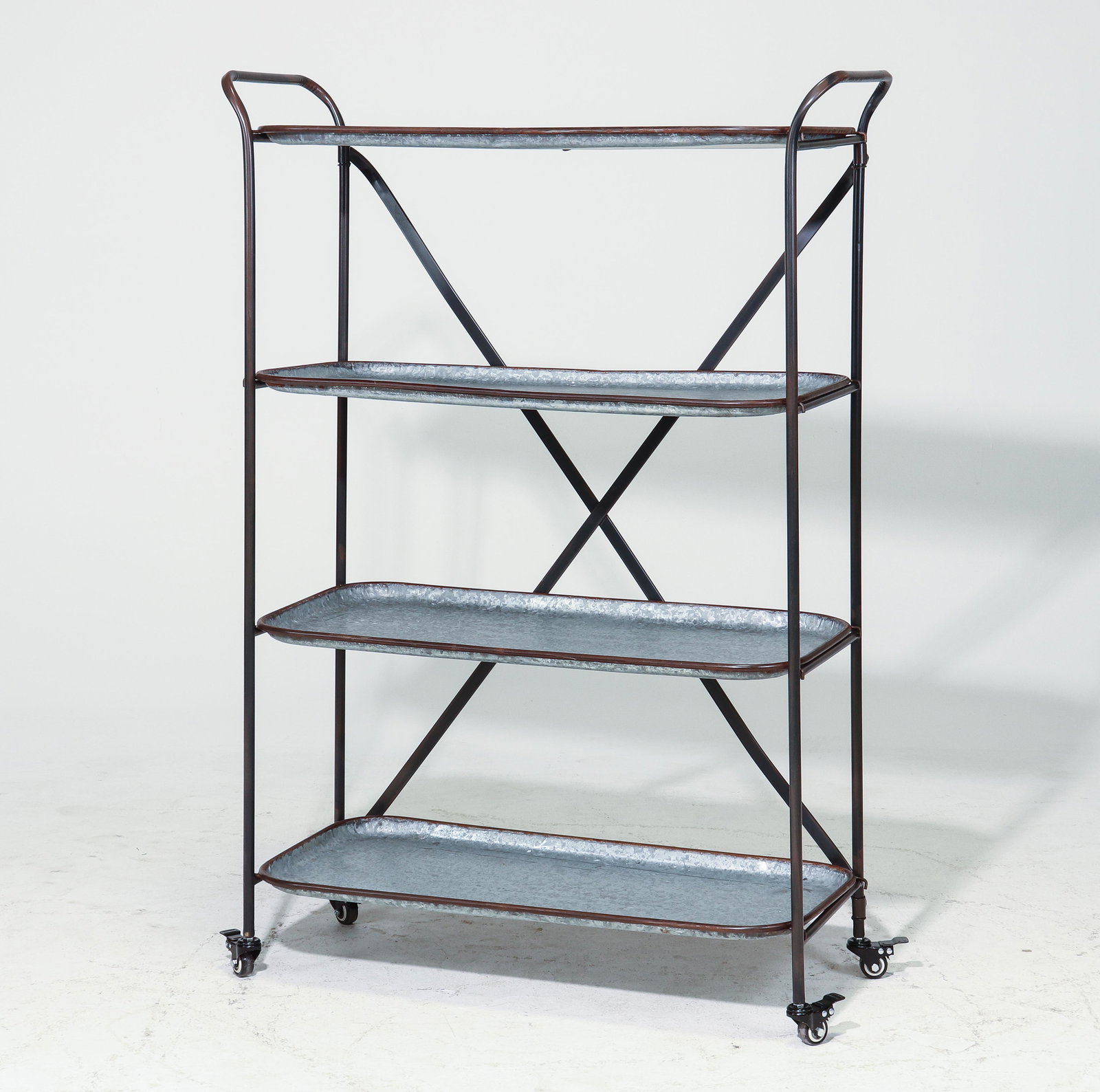 4 Tier Industrial Style Metal Cart (1 of 3)