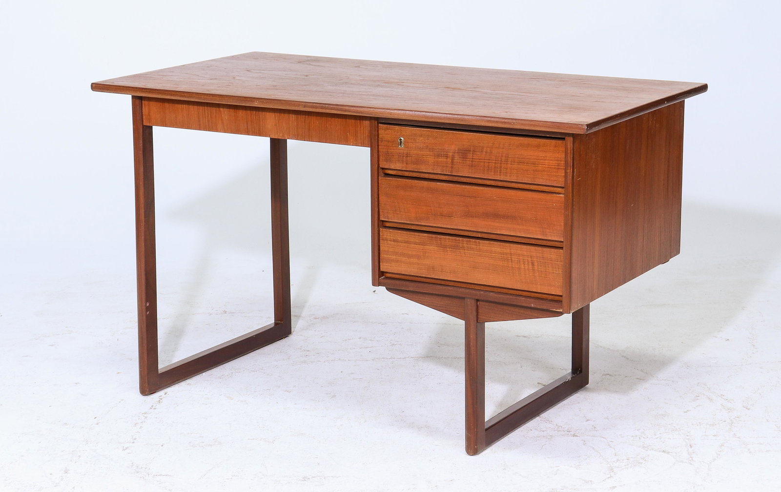 Scandinavian Mid Century Modern Teak Desk (1 of 3)