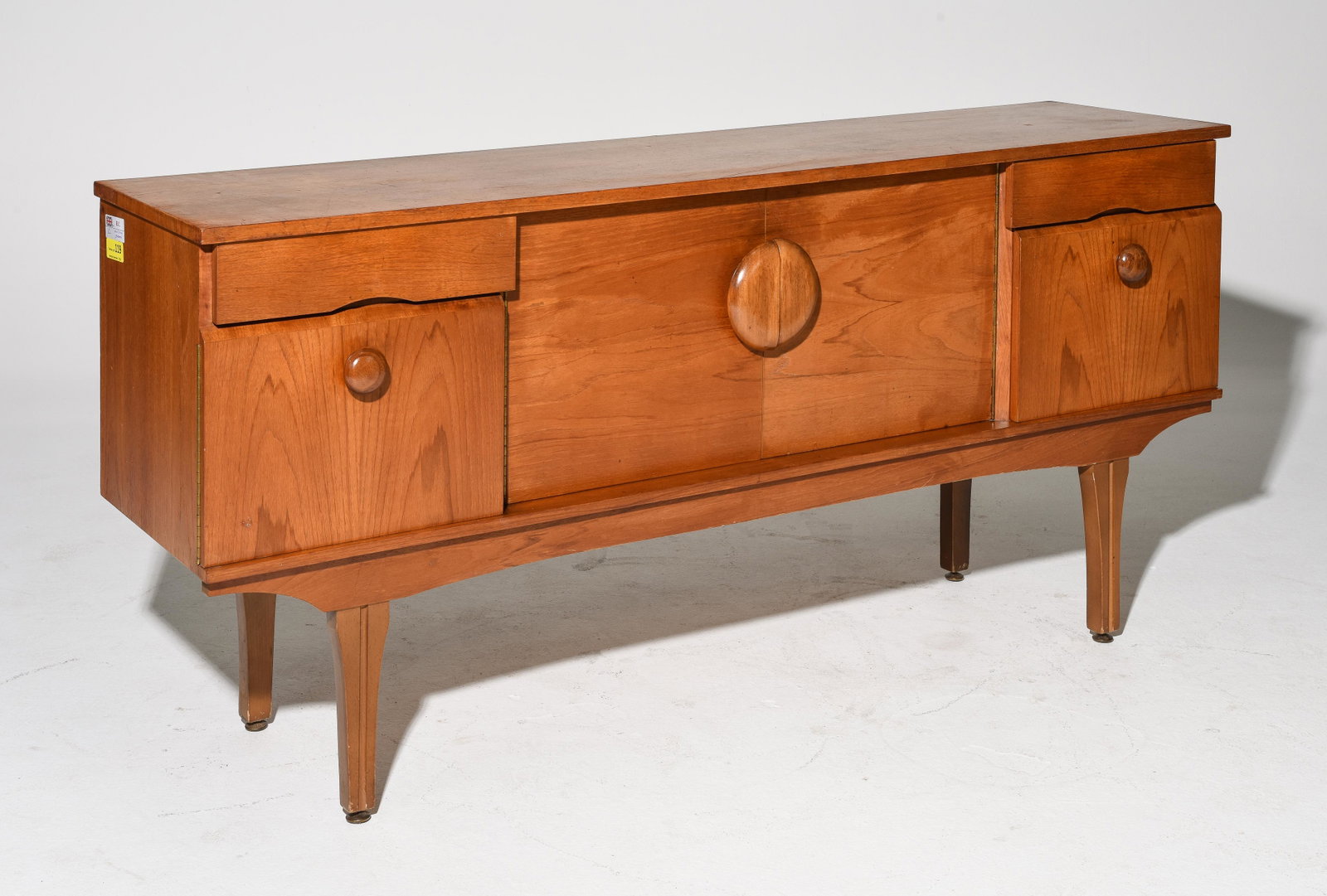Mid Century Modern Teak Sideboard: Danish Modern Style Teak Sideboard - 30 in tall x 66 x 16