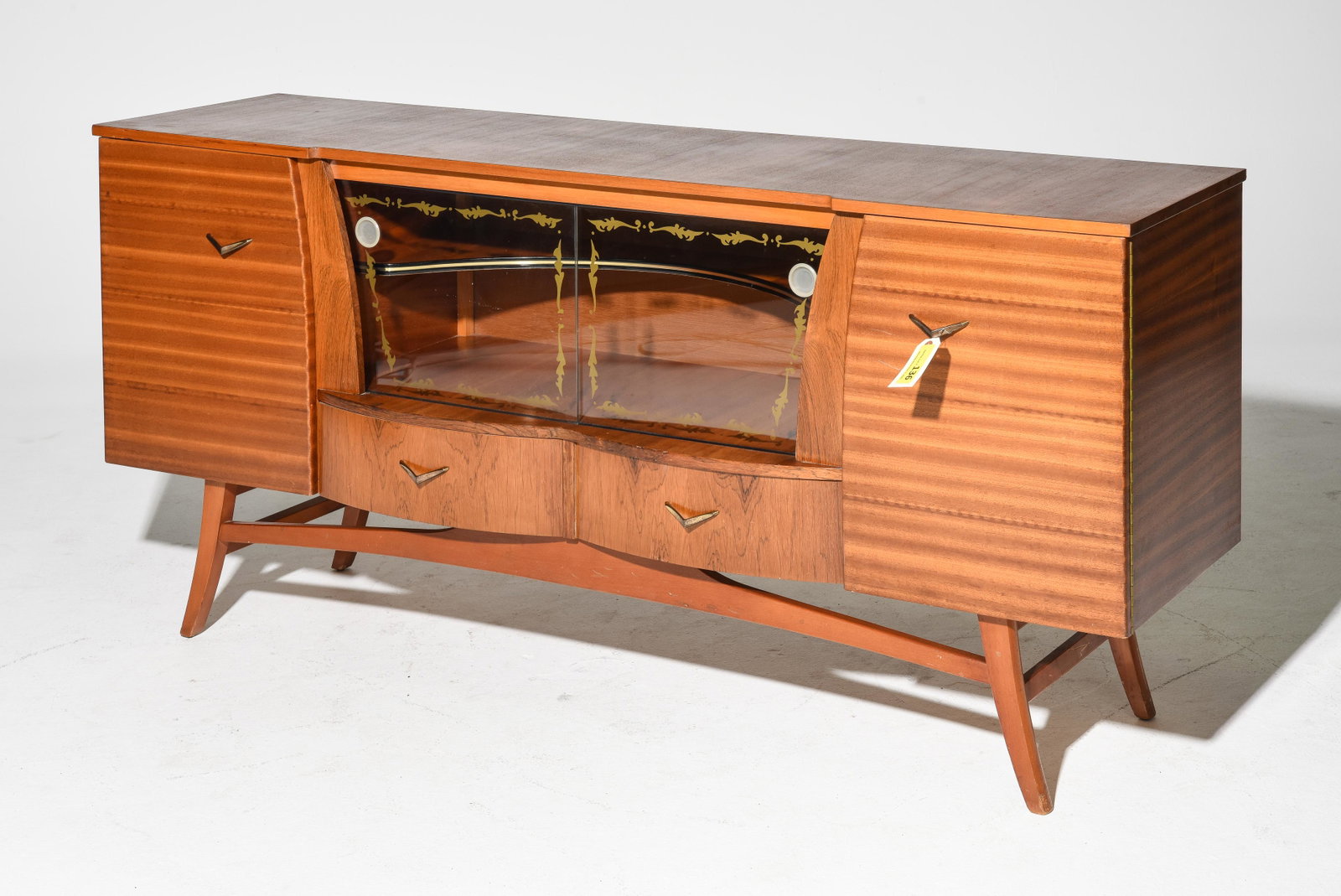 Mid Century Modern Cocktail Sideboard: Danish Modern Style Cocktail Sideboard - 30 in tall x 66 x 18