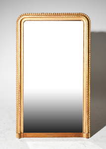 Louis Philippe Style Large Gold Gilt Framed Mirror