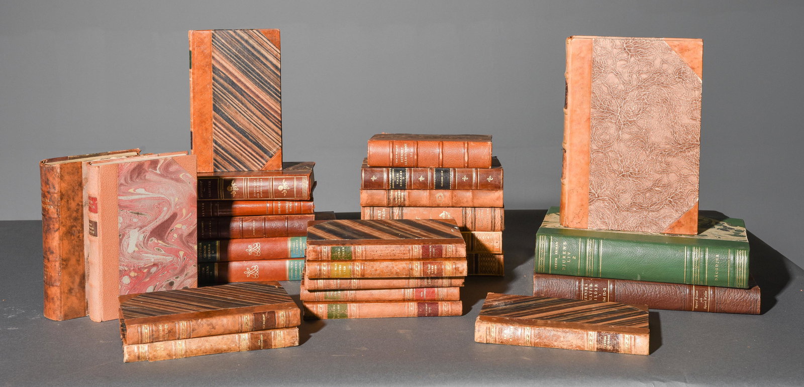 25 Assorted European Leather Books (1 of 4)