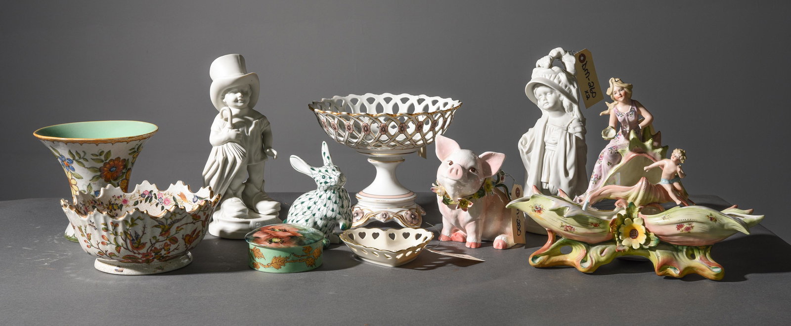 10pcs Assorted Figures, Compote, Bowl, Etc. (1 of 10)