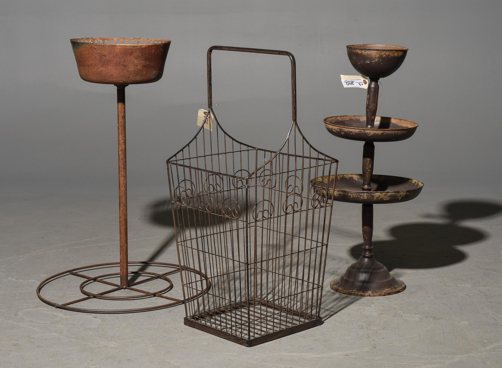 3 Assorted Metal Baskets / Stands (1 of 3)