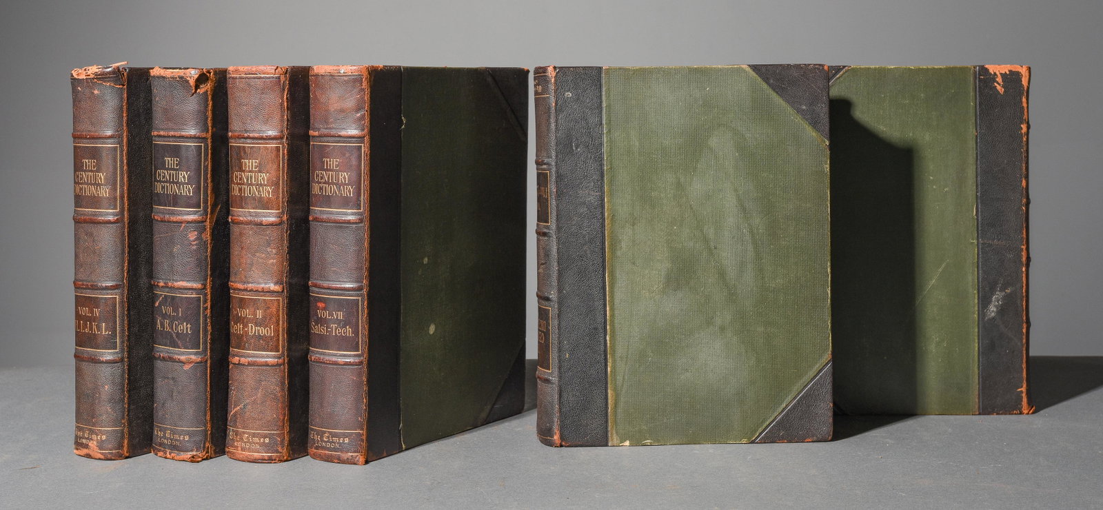 6 Volumes of "The Century Dictionary" c.1900: 6 Volumes of "The Century Dictionary" c.1900 - 12 in tall x 10 x 3