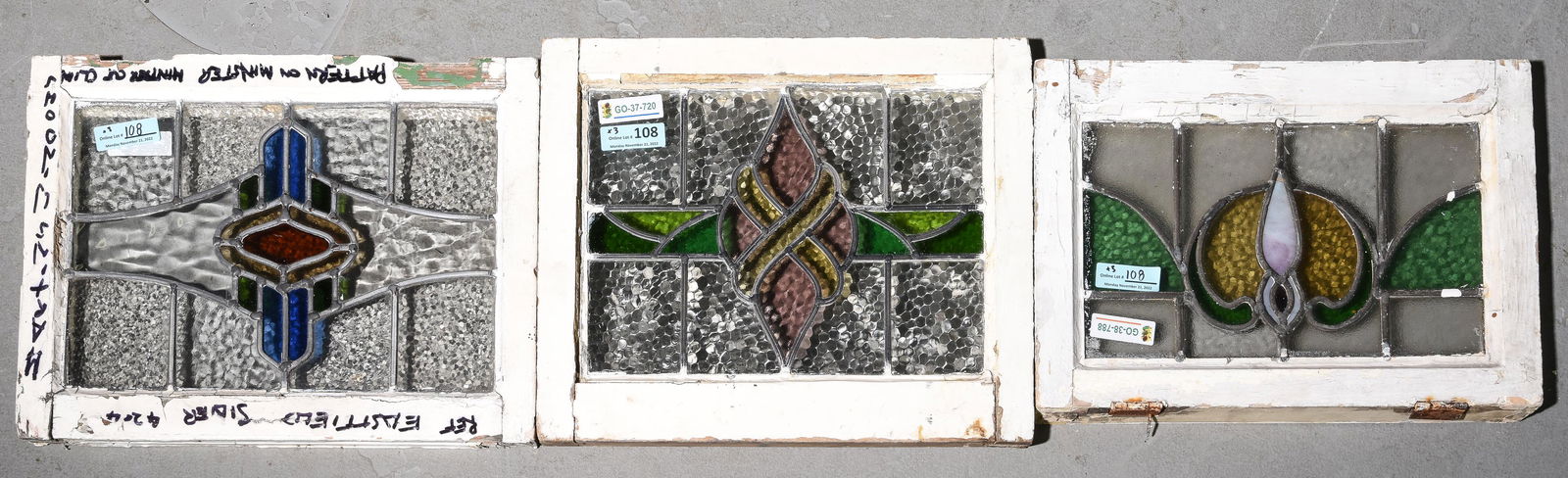 3 British Stained Glass Windows (1 of 4)