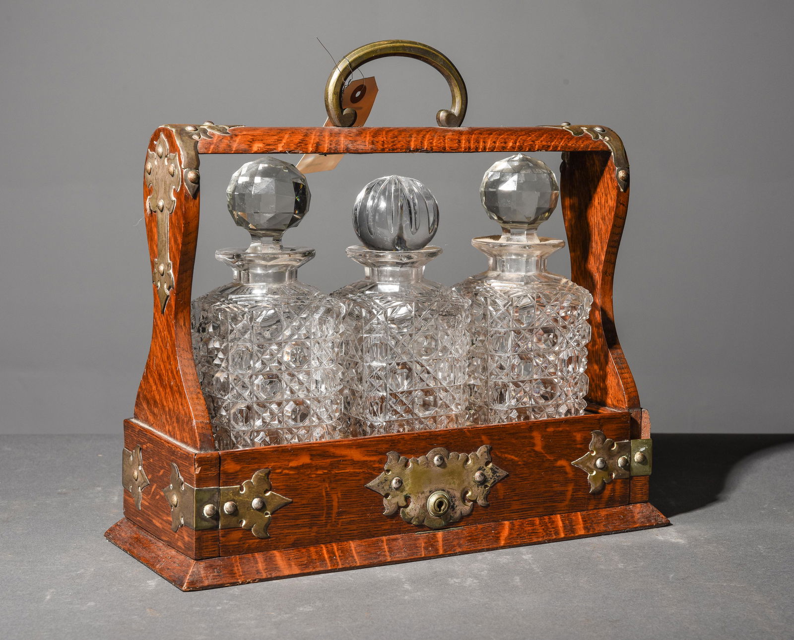 British 3 Decanter Tantalus (1 of 3)