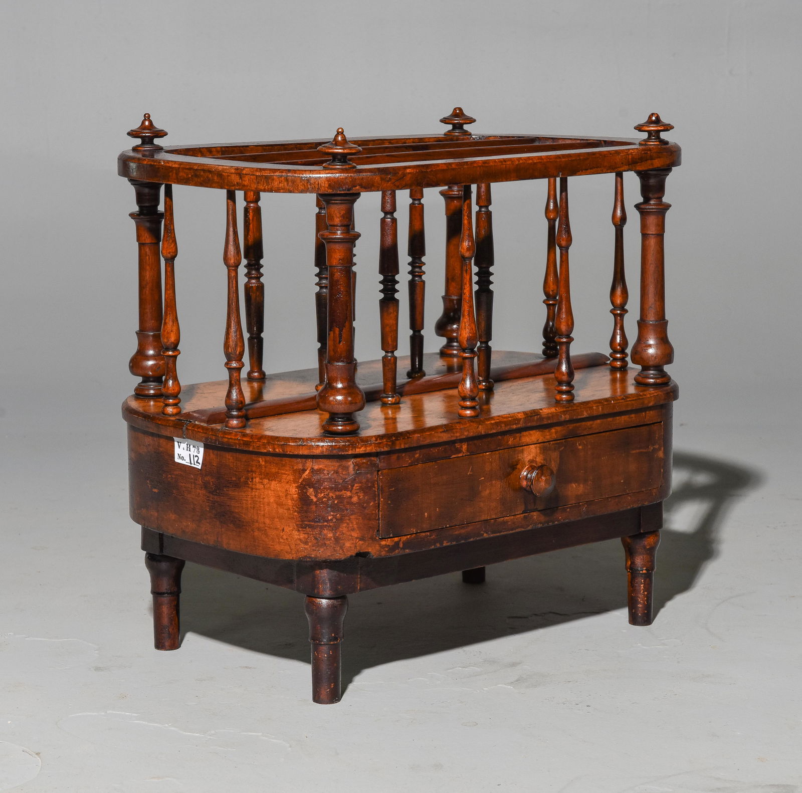 Victorian Walnut Canterbury / Magazine Rack c.1880 (1 of 6)