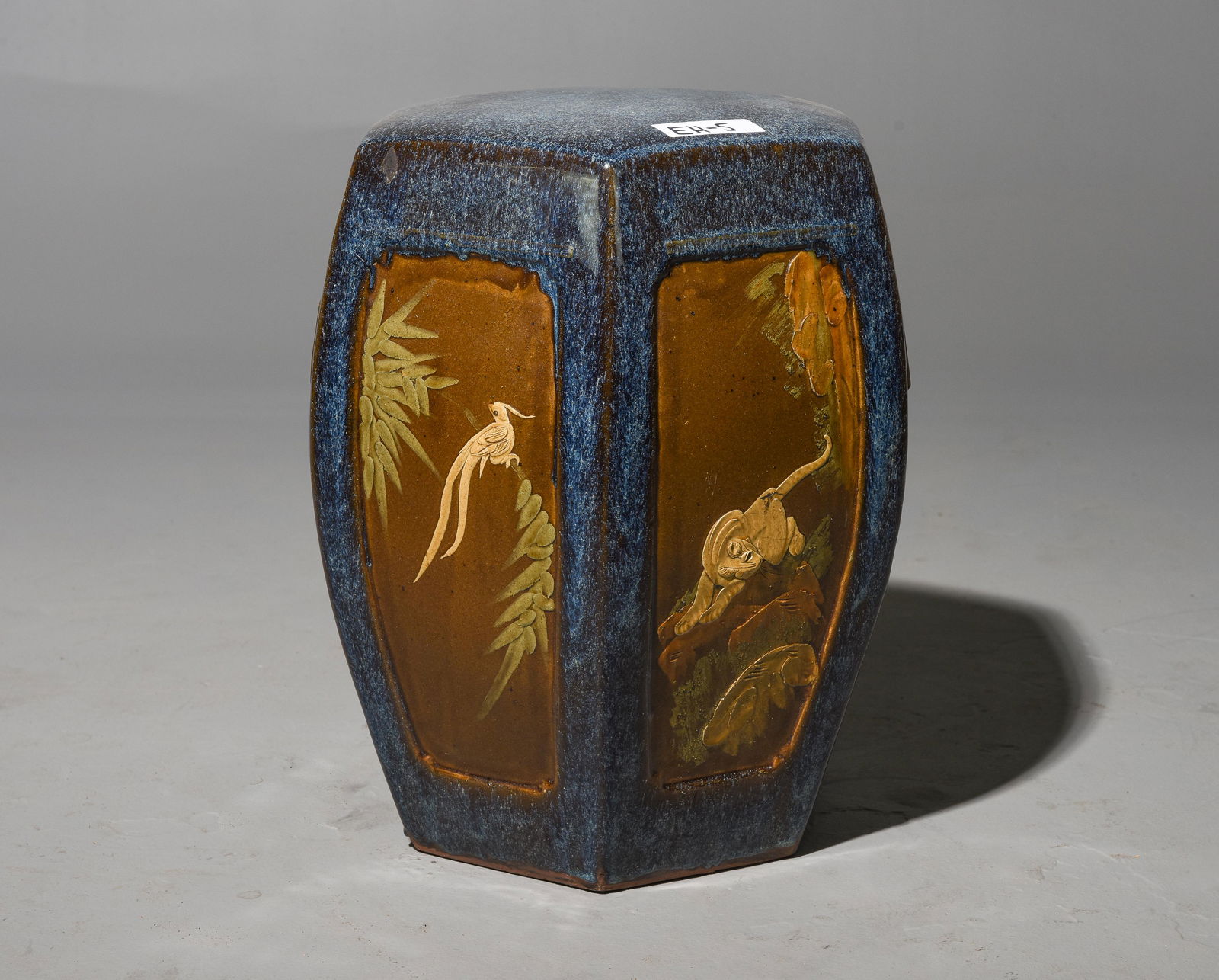 Glazed Asian Style Garden Stool (1 of 3)