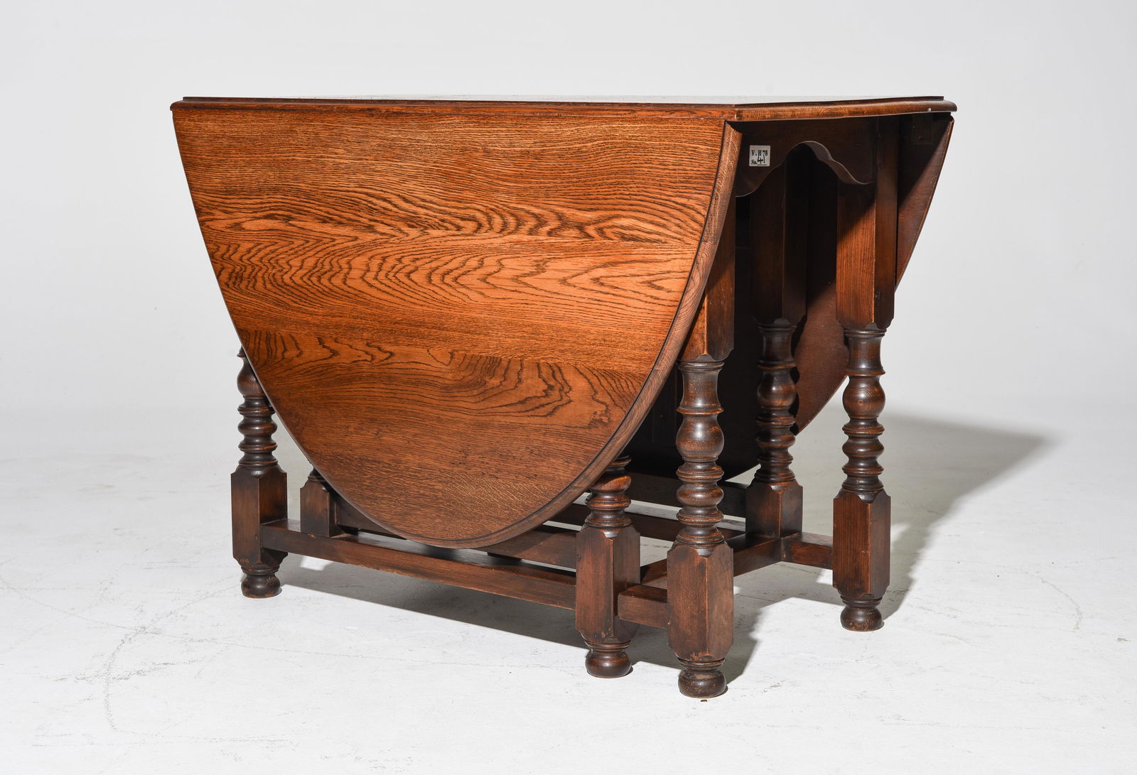 British Oak Drop Leaf Table c.1920's (1 of 5)