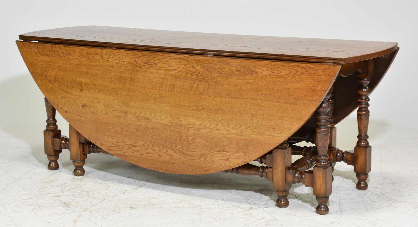 Large Oak Drop Leaf Table (1 of 4)