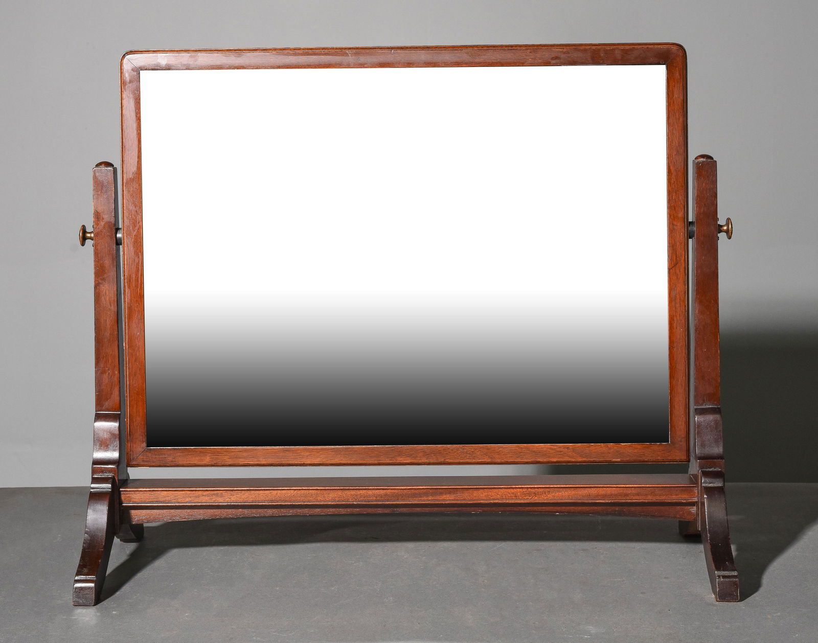 British Mahogany Free Standing Mirror (1 of 2)