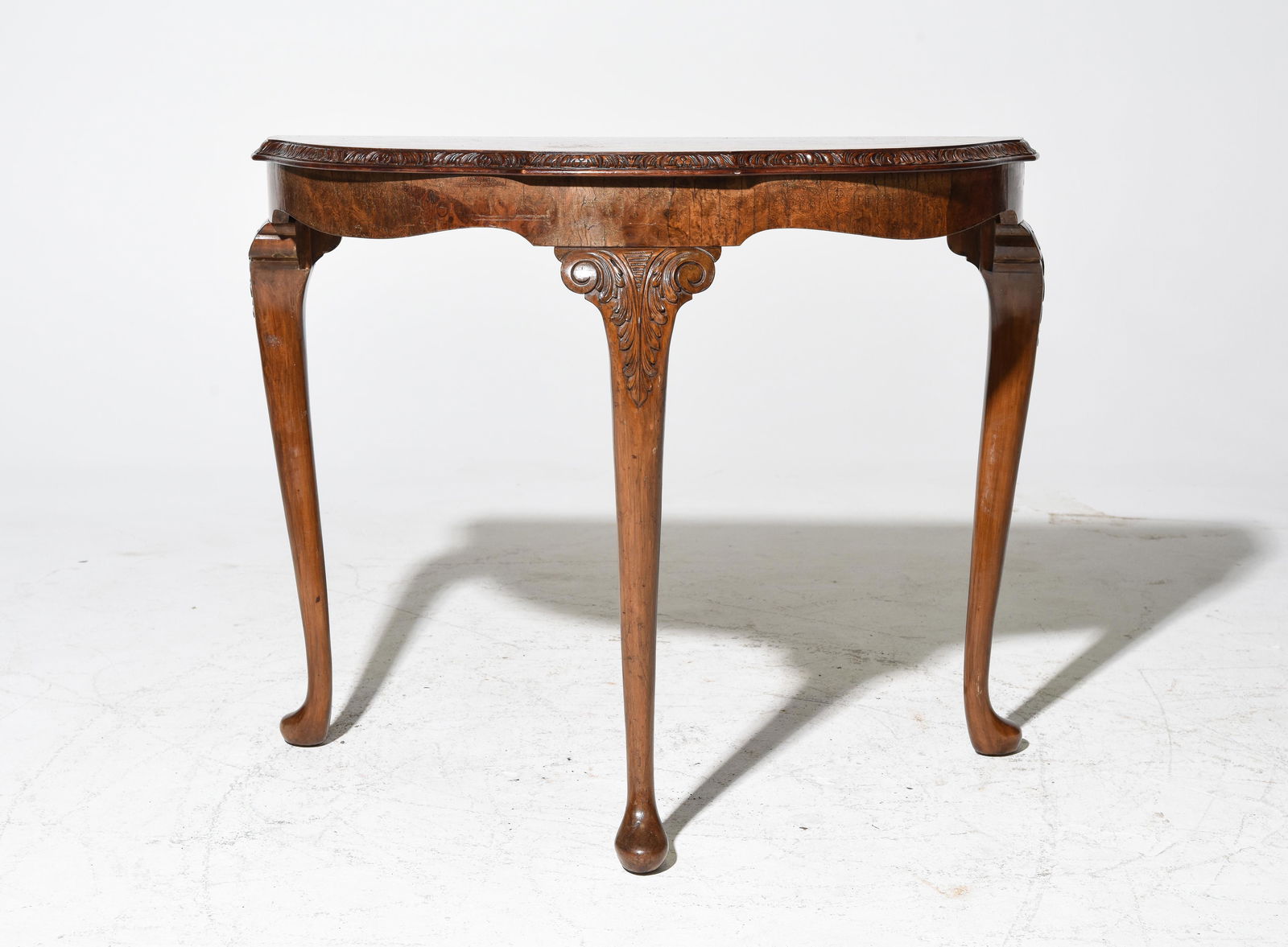 British Walnut Hall Table c.1920 (1 of 3)